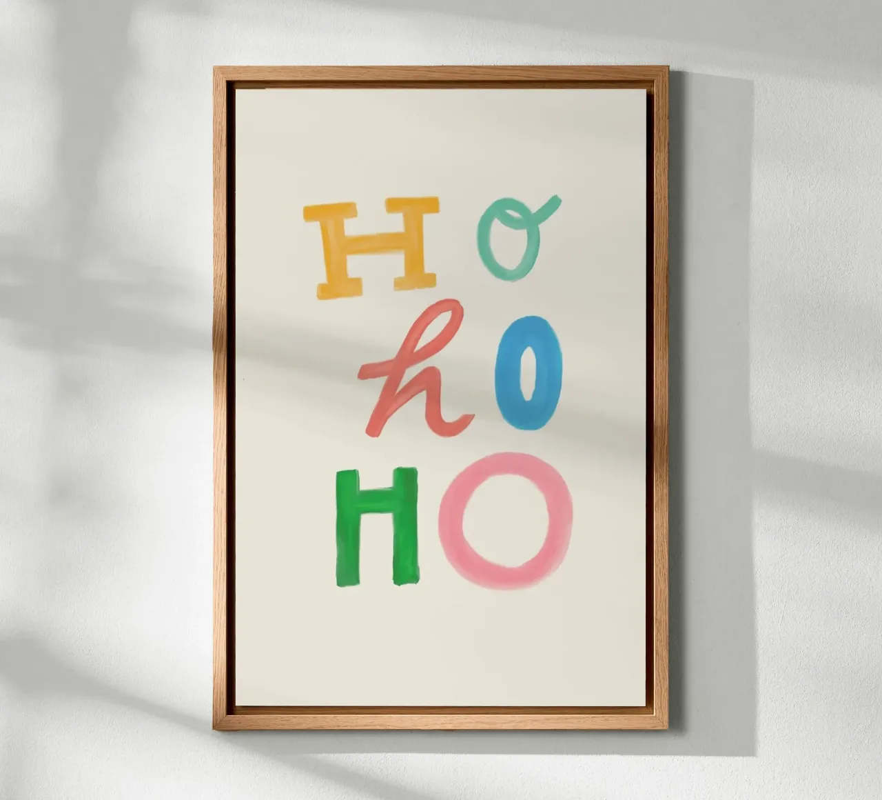 Hohoho Lettering tela con Cornice a cassetta da KRUTH DESIGN