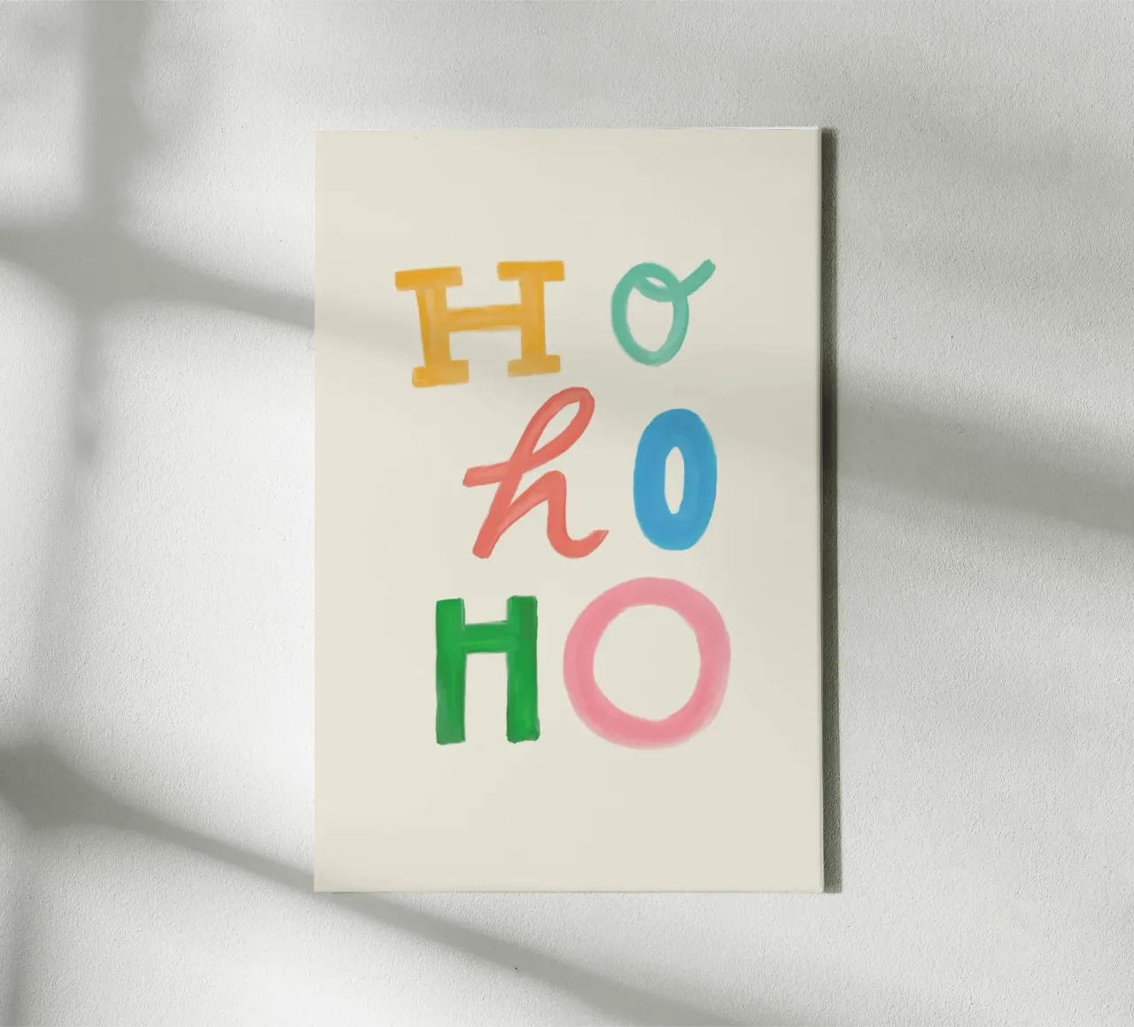 Hohoho Lettering tela con Cornice a cassetta da KRUTH DESIGN
