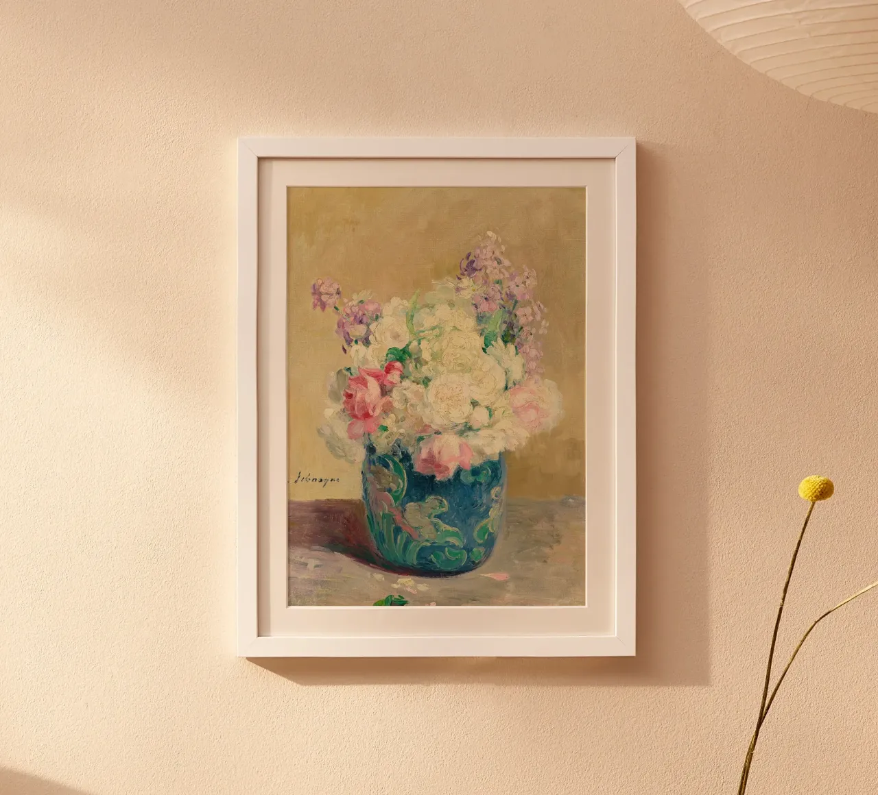 Henri Lebasque Natura morta floreale - Fiori impressionisti poster con telaio in plastica da ClubArt