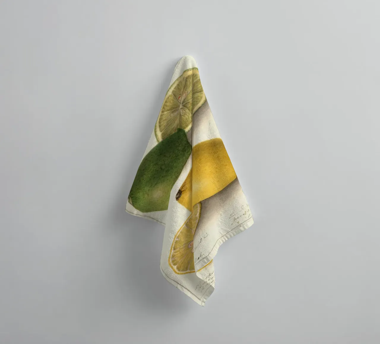 Vintage Lemon & Lime Botanical Print - Citrus Kitchen Art toalla de baño de ClubArt