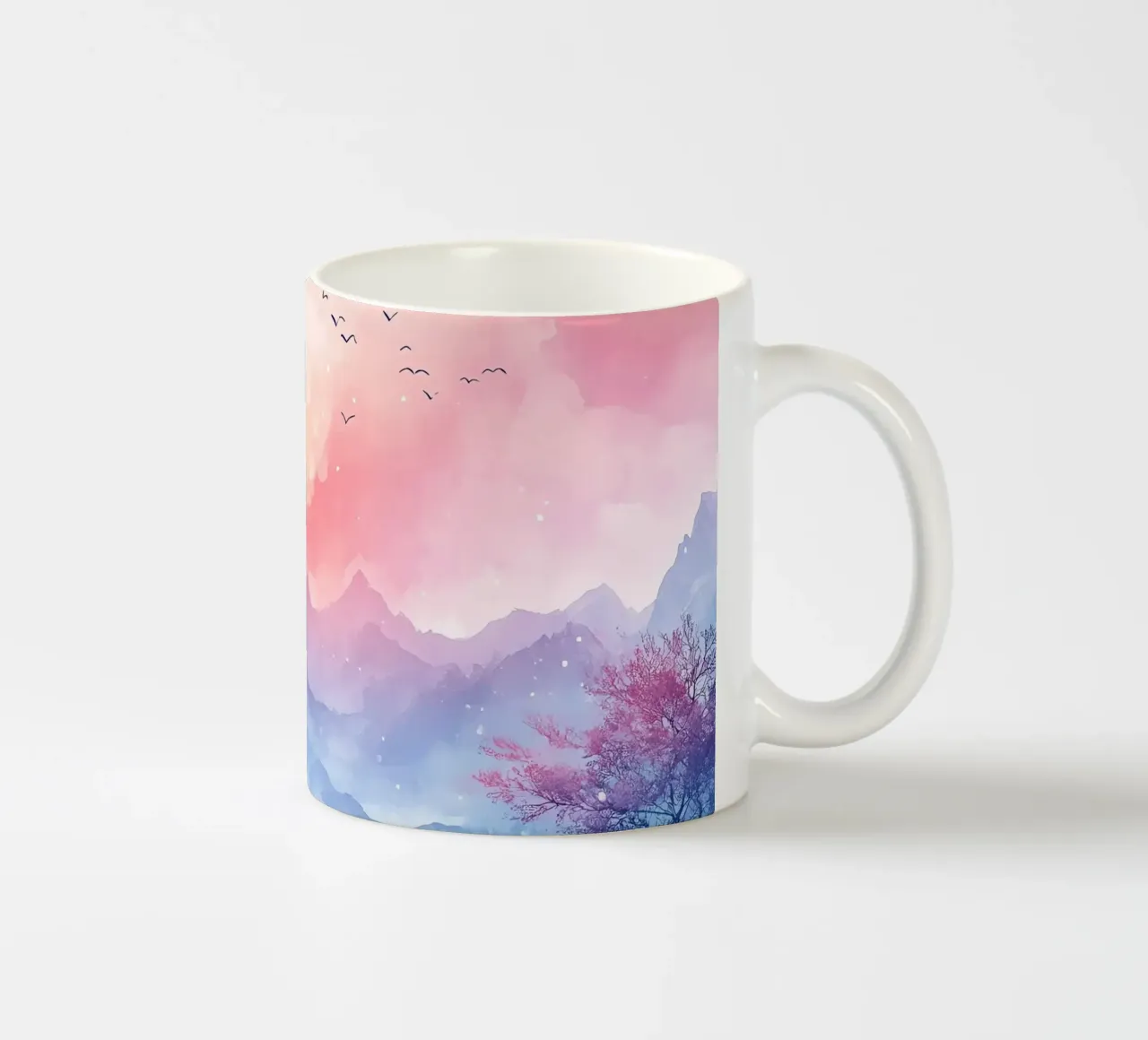 Crépuscule sur les Cimes: silenzio lunare tazza in ceramica da Théïa's Fantasia World