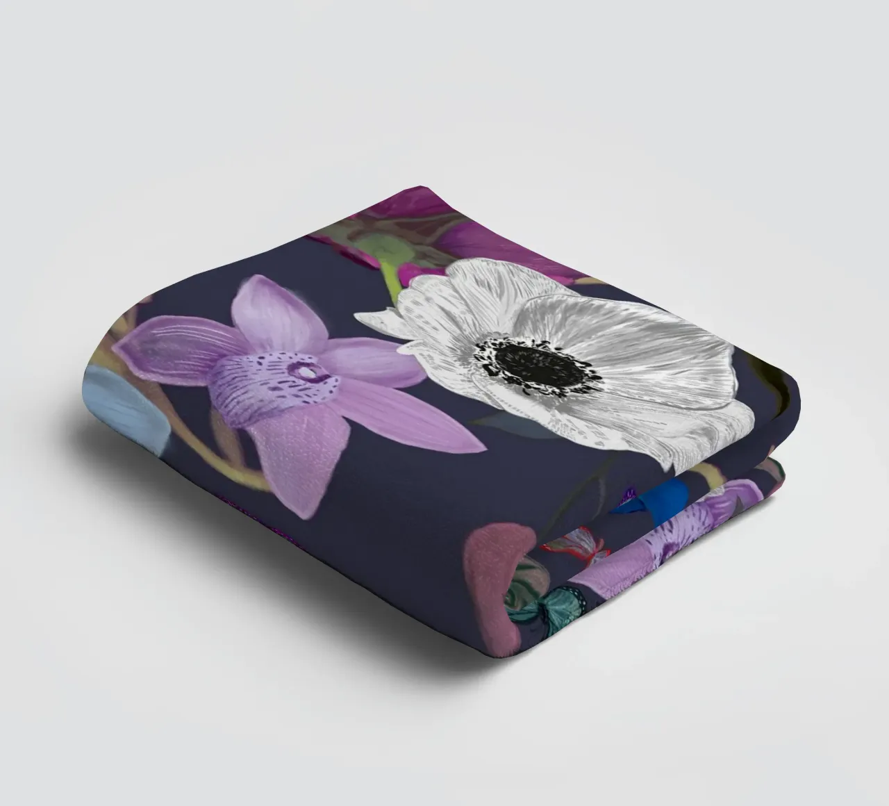 Orchidea primulacea e iris asciugamano da bagno da gulsengunel