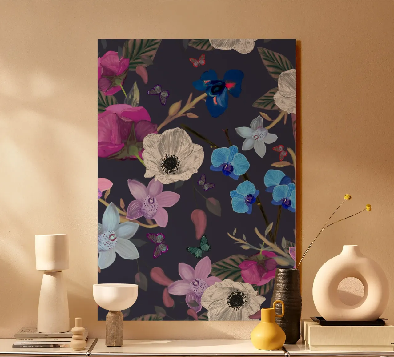 Orchidea primulacea e iris plexiglass da gulsengunel