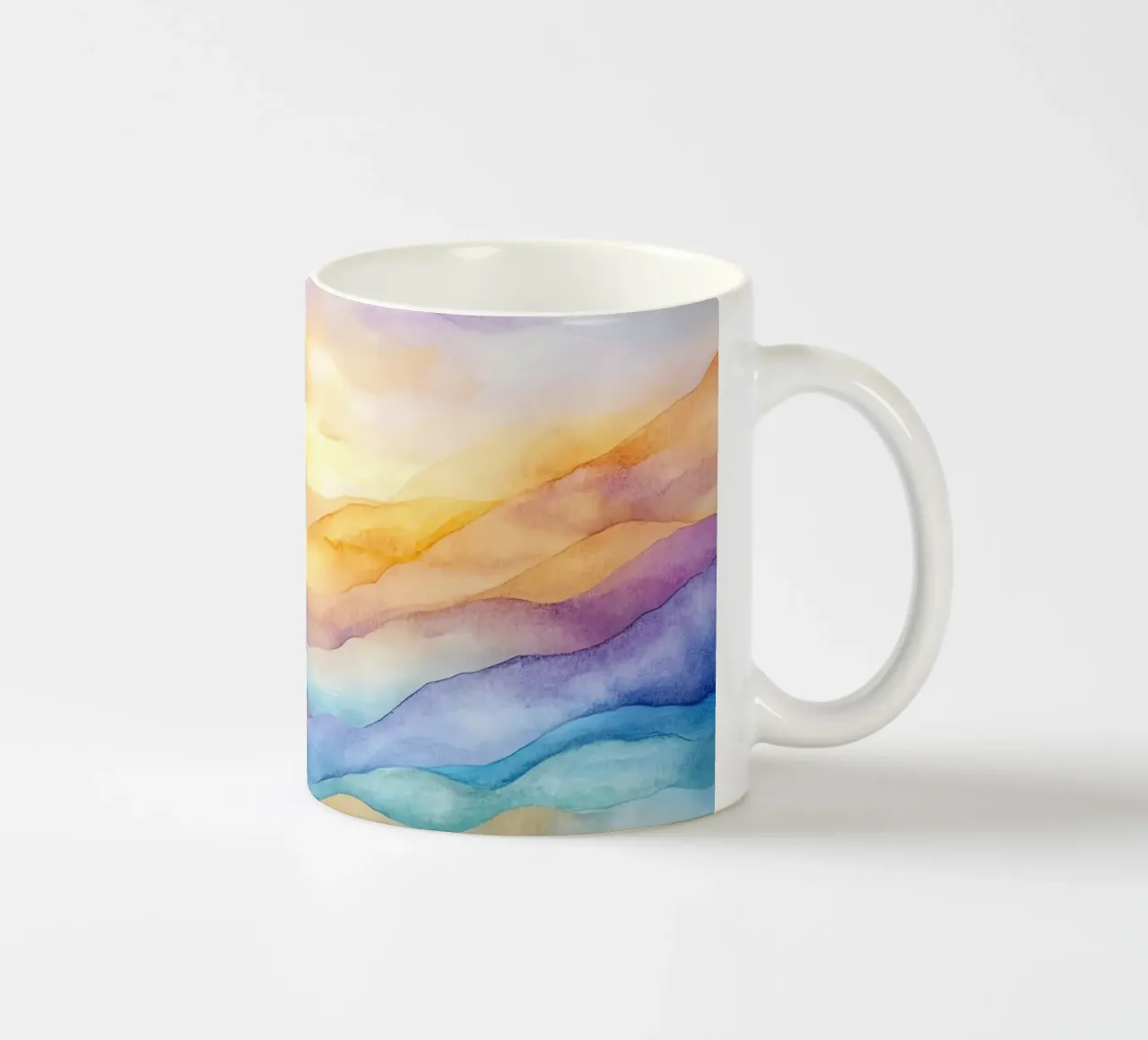 Sagome di montagna tazza in ceramica da Théïa's Fantasia World