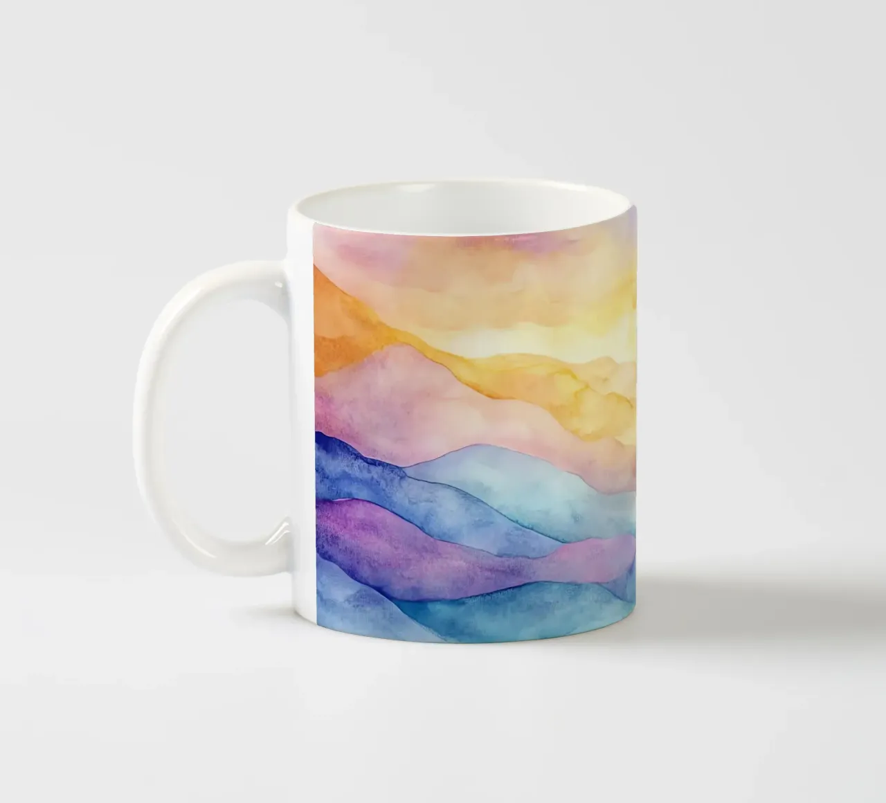 Sagome di montagna tazza in ceramica da Théïa's Fantasia World
