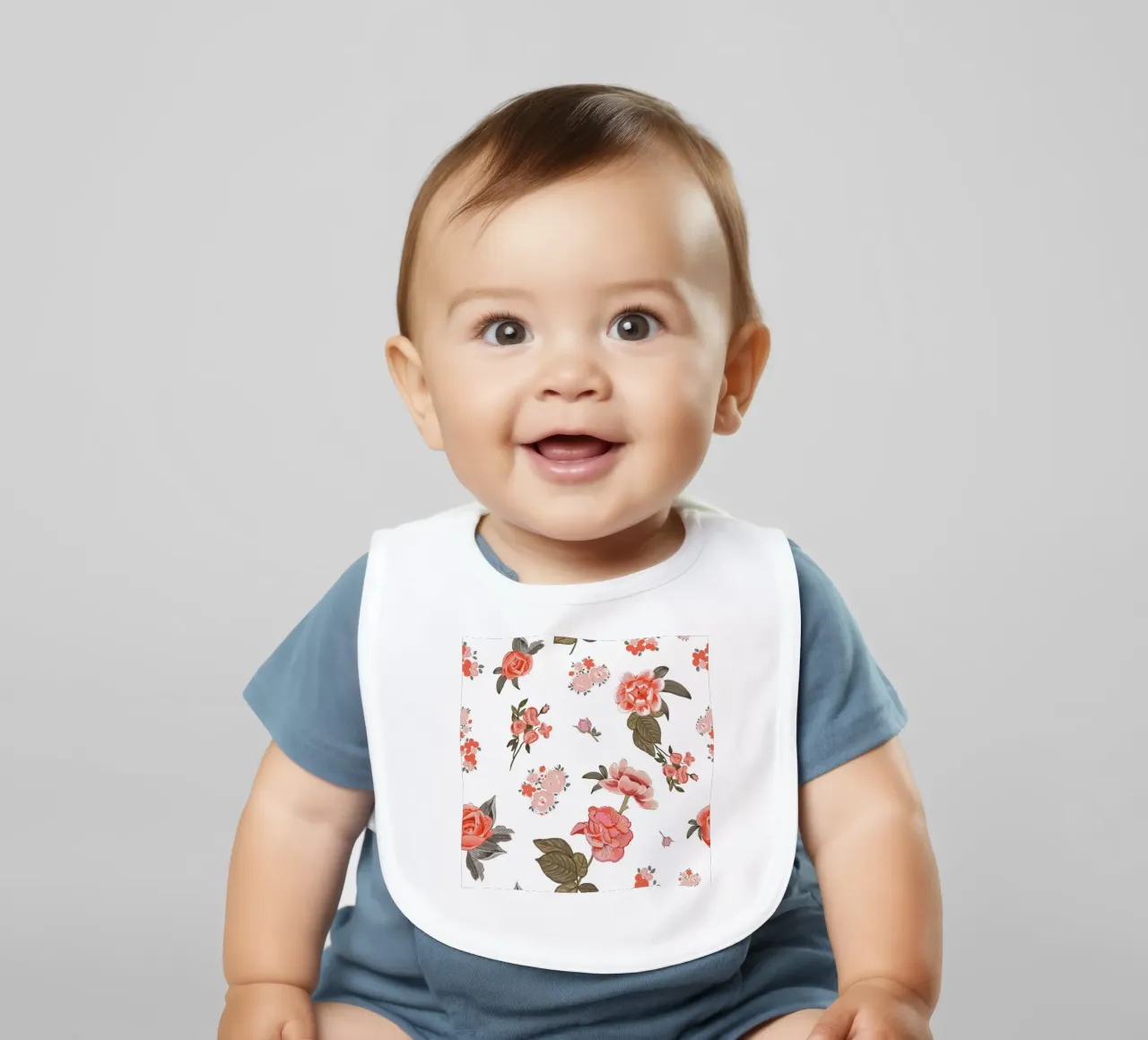 Oranges pattern background baby bib by gulsengunel