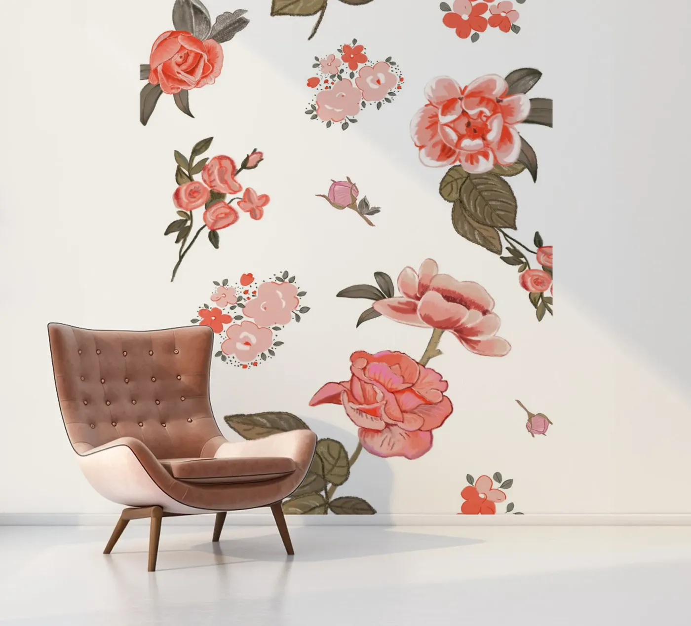 Oranges pattern background fotobehang van gulsengunel