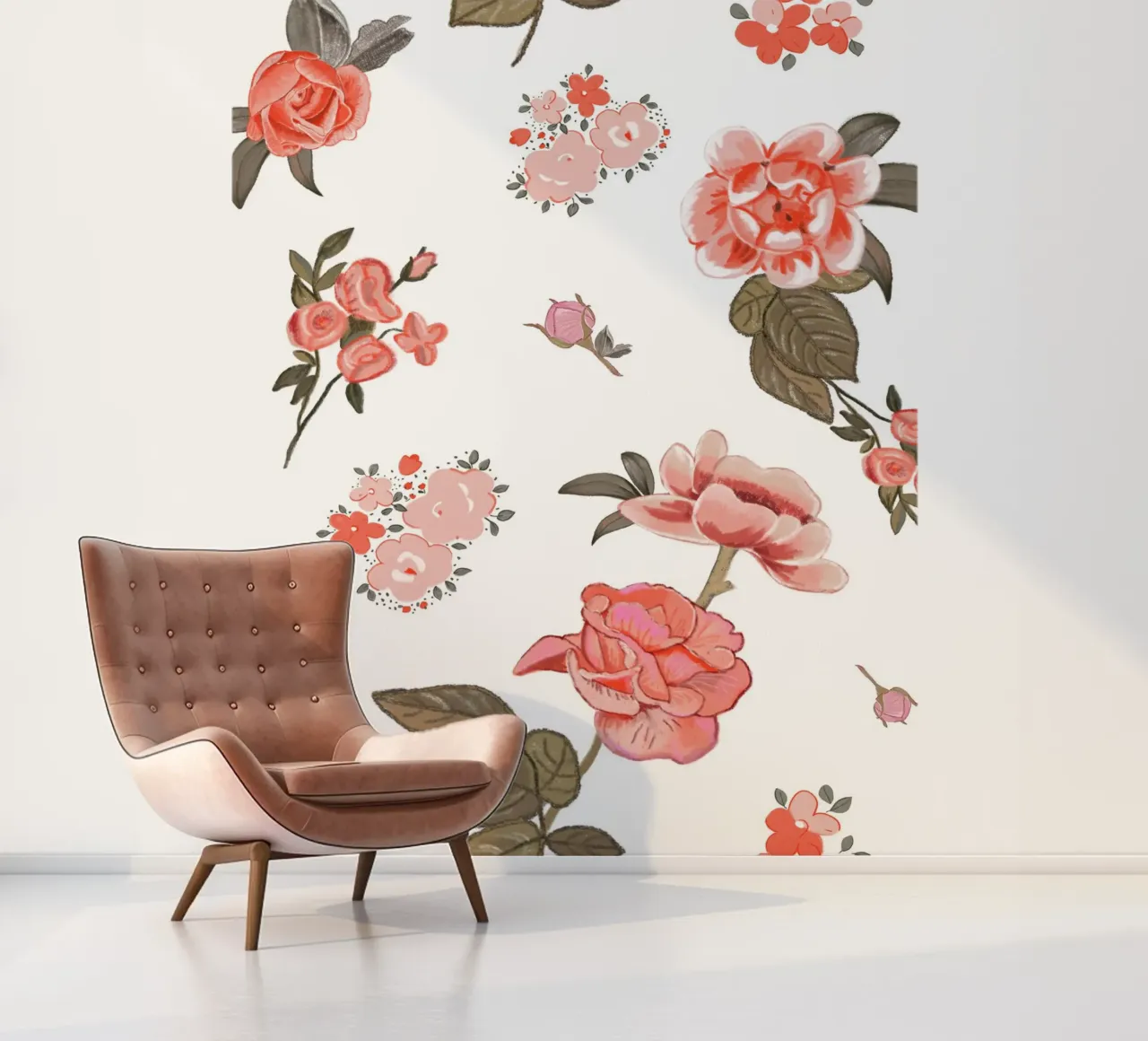 Oranges pattern background fotobehang van gulsengunel