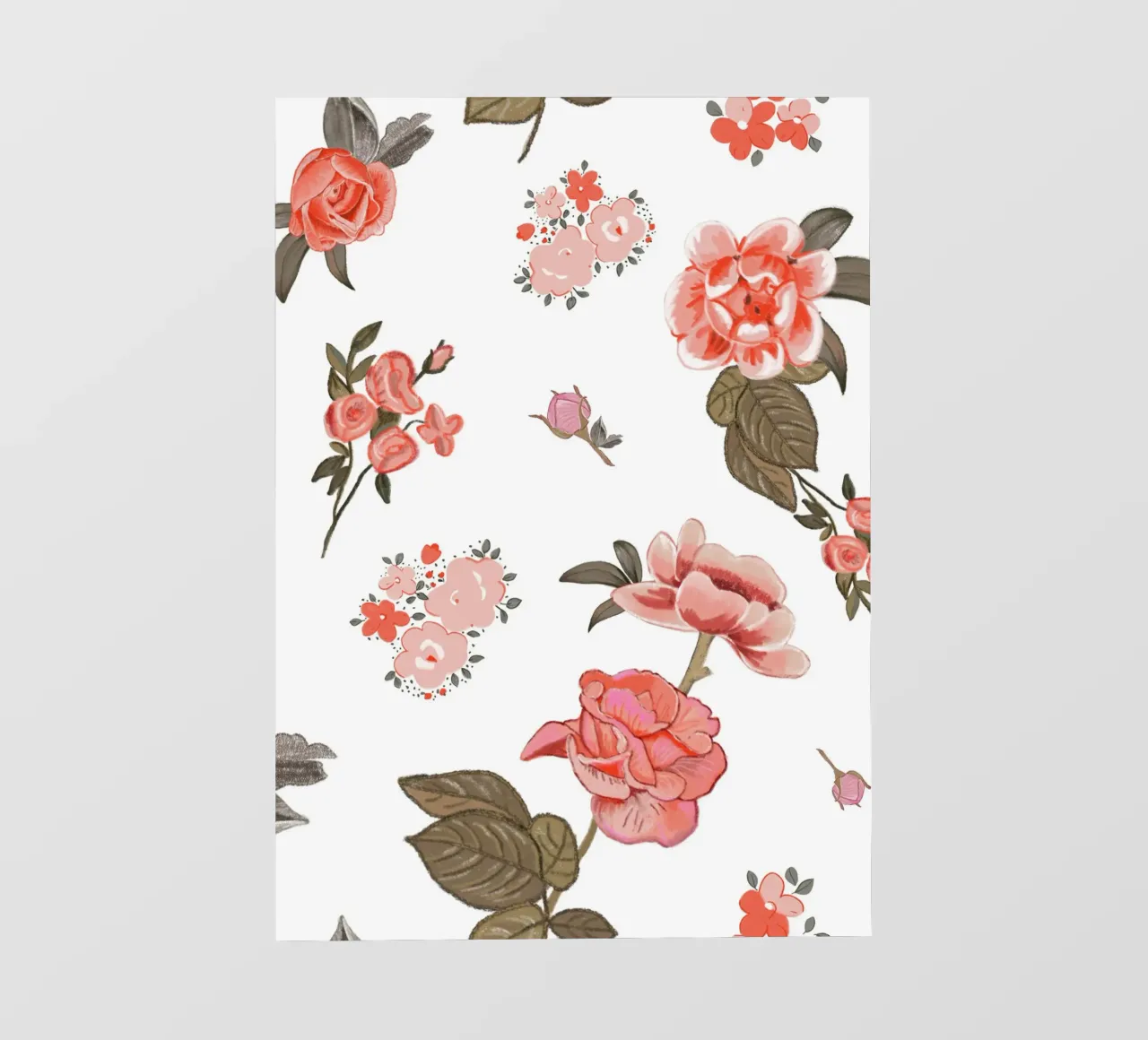 Oranges pattern background fotobehang van gulsengunel