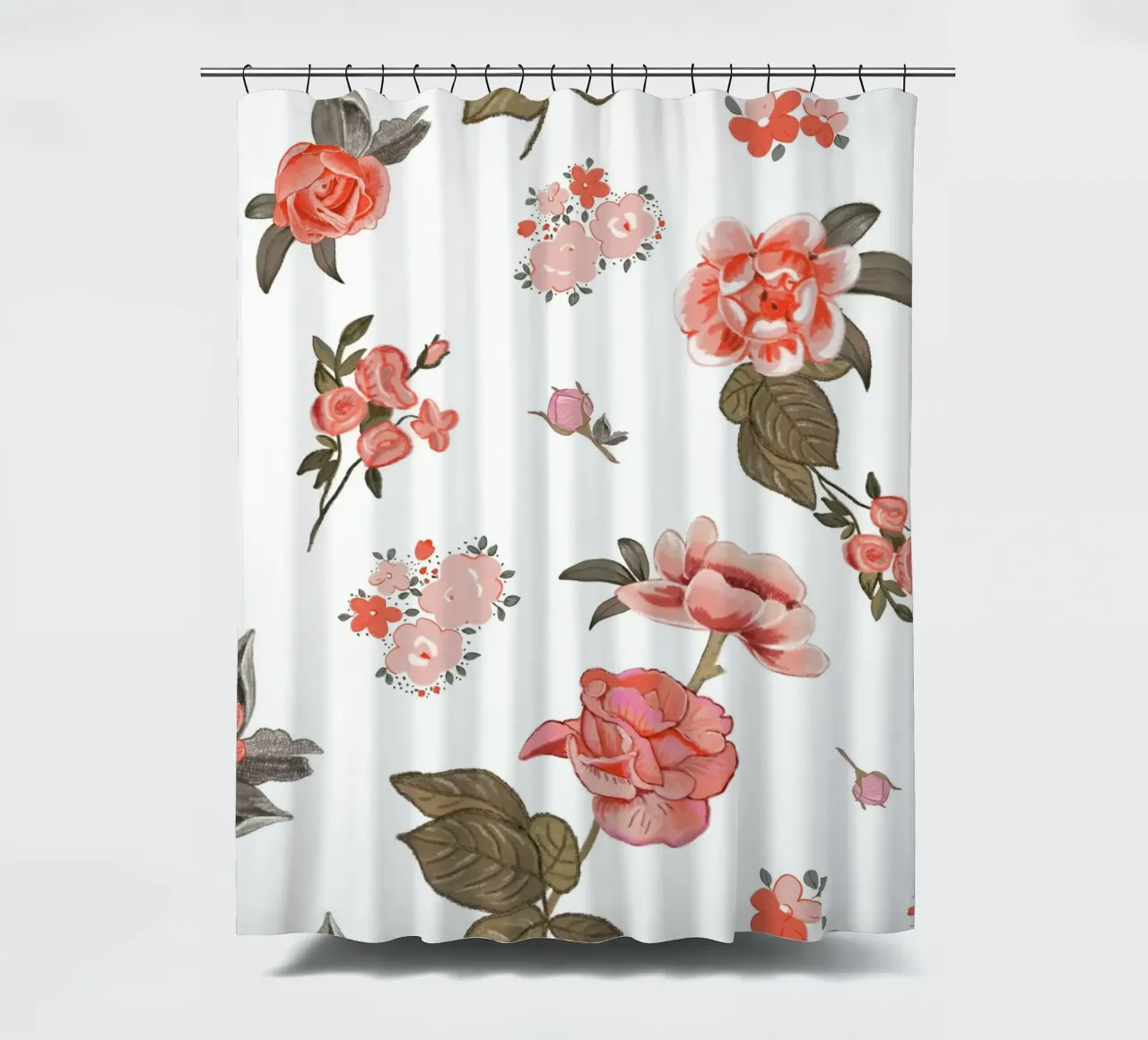 Oranges pattern background shower curtain by gulsengunel