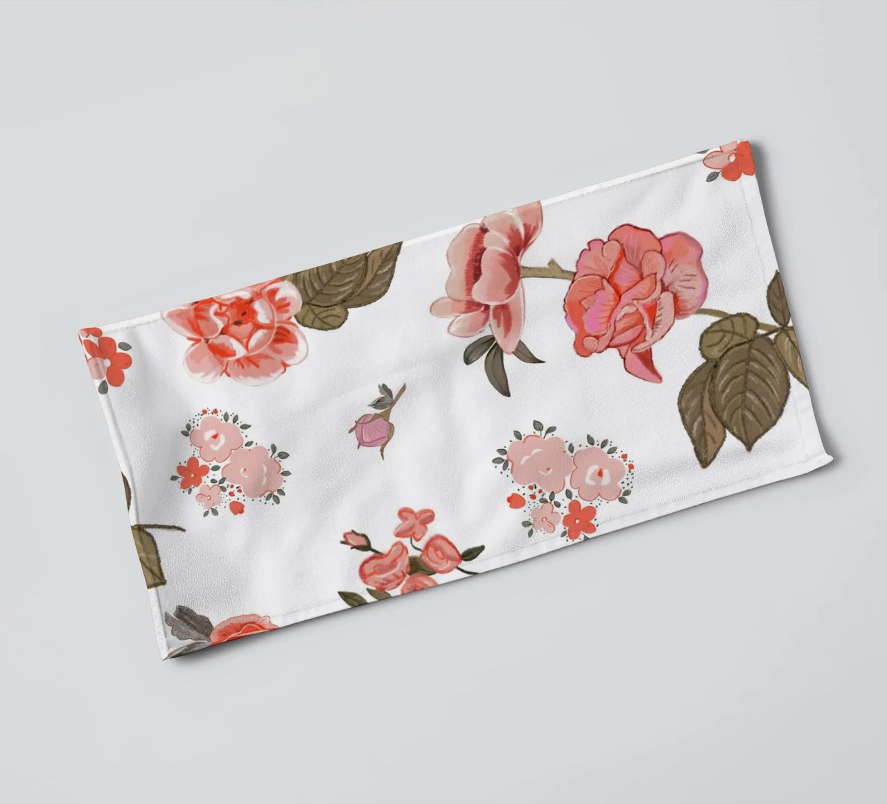 Oranges pattern background towel by gulsengunel