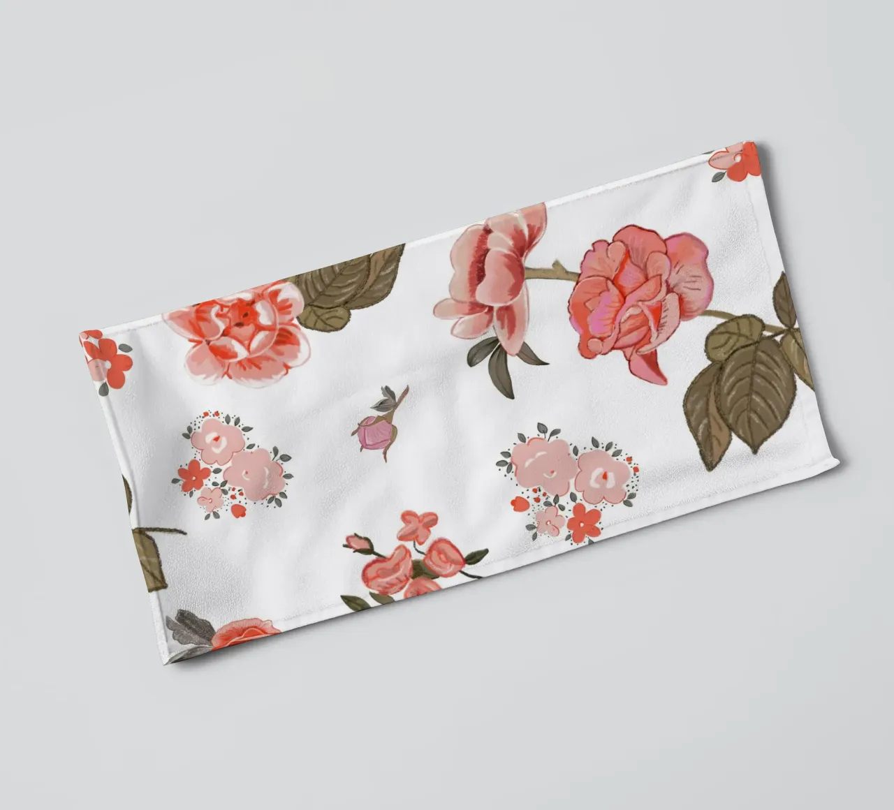 Oranges pattern background towel by gulsengunel