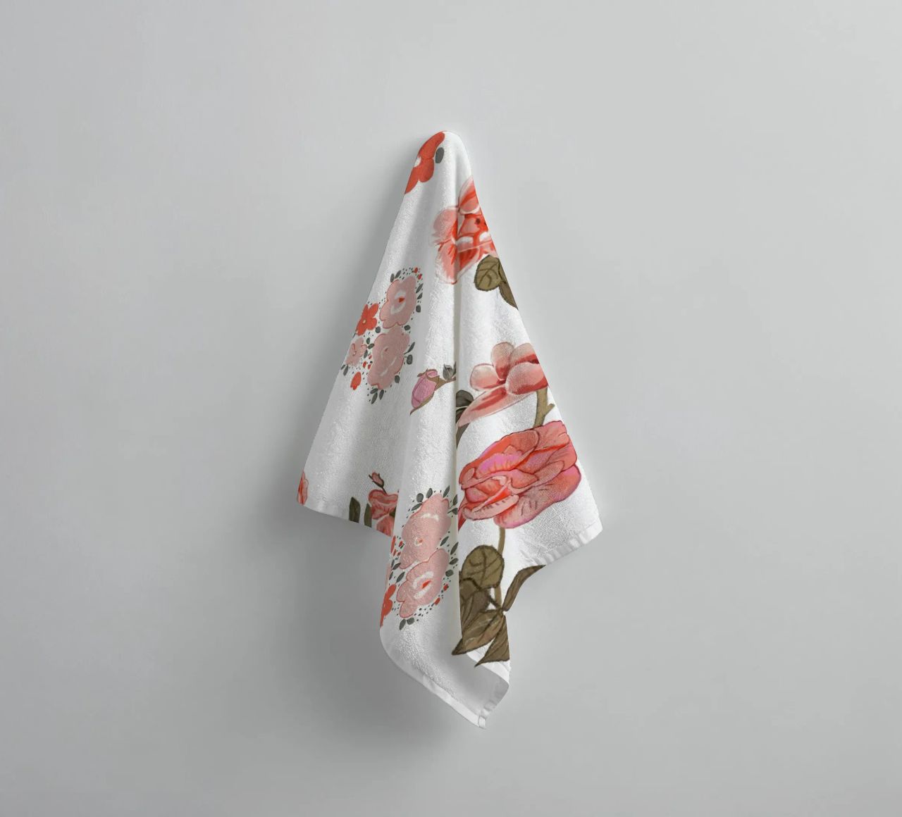 Oranges pattern background towel by gulsengunel