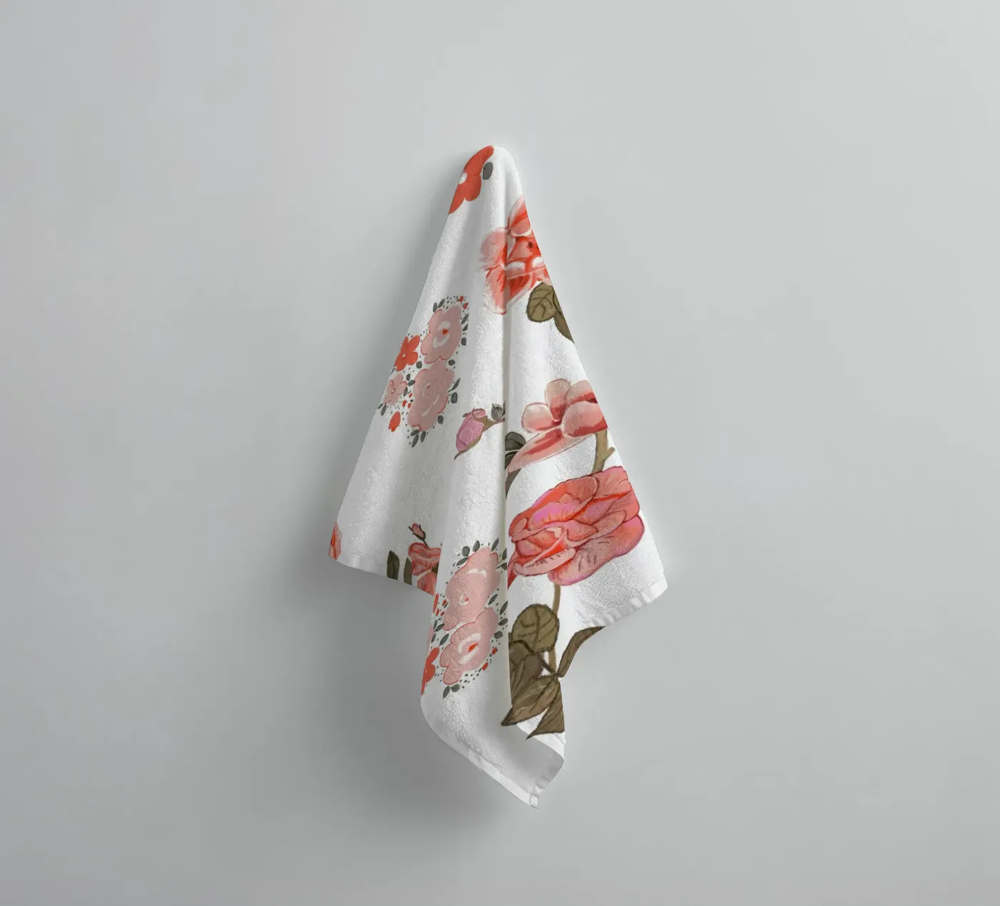 Oranges pattern background towel by gulsengunel