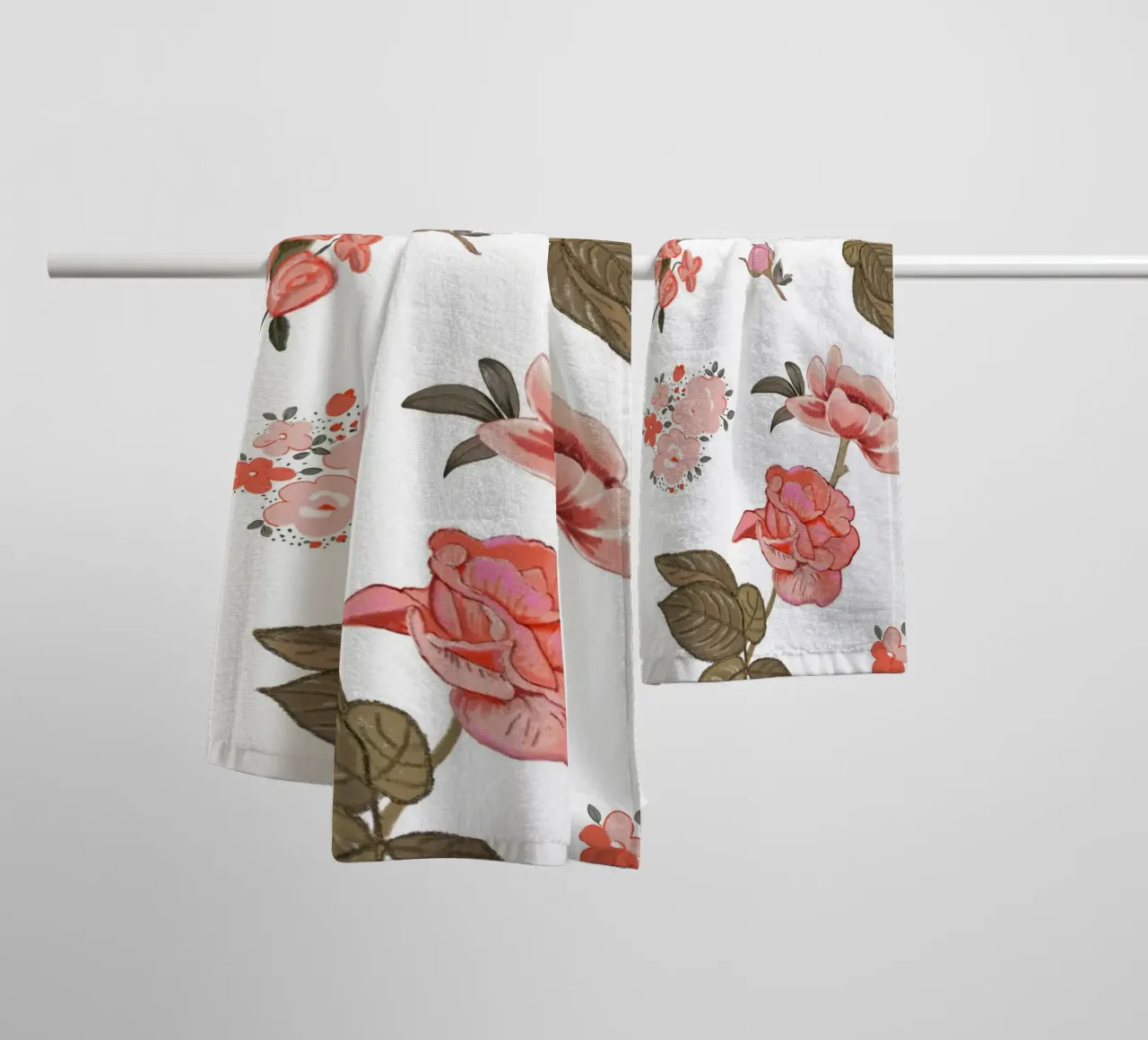 Oranges pattern background towel by gulsengunel