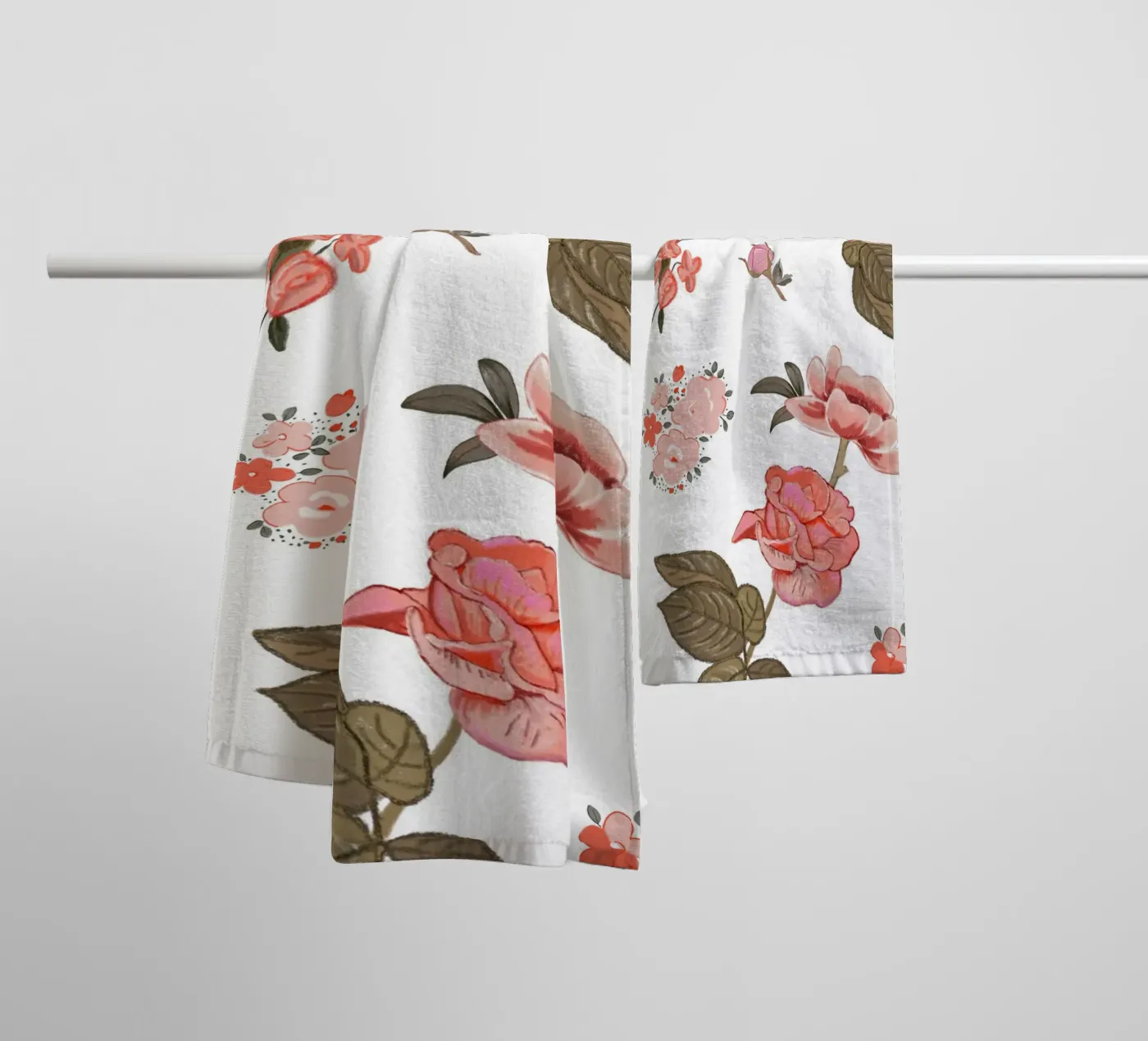 Oranges pattern background towel by gulsengunel