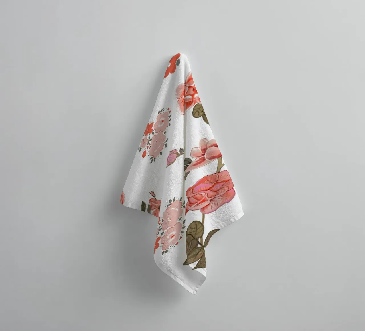 Oranges pattern background towel by gulsengunel