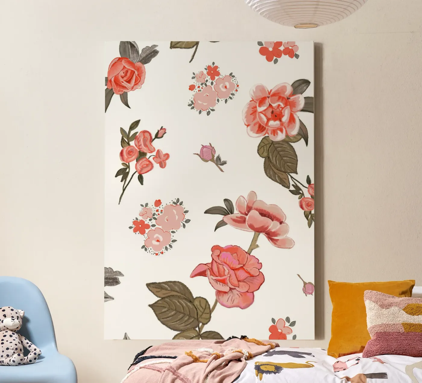 Oranges pattern background canvas by gulsengunel