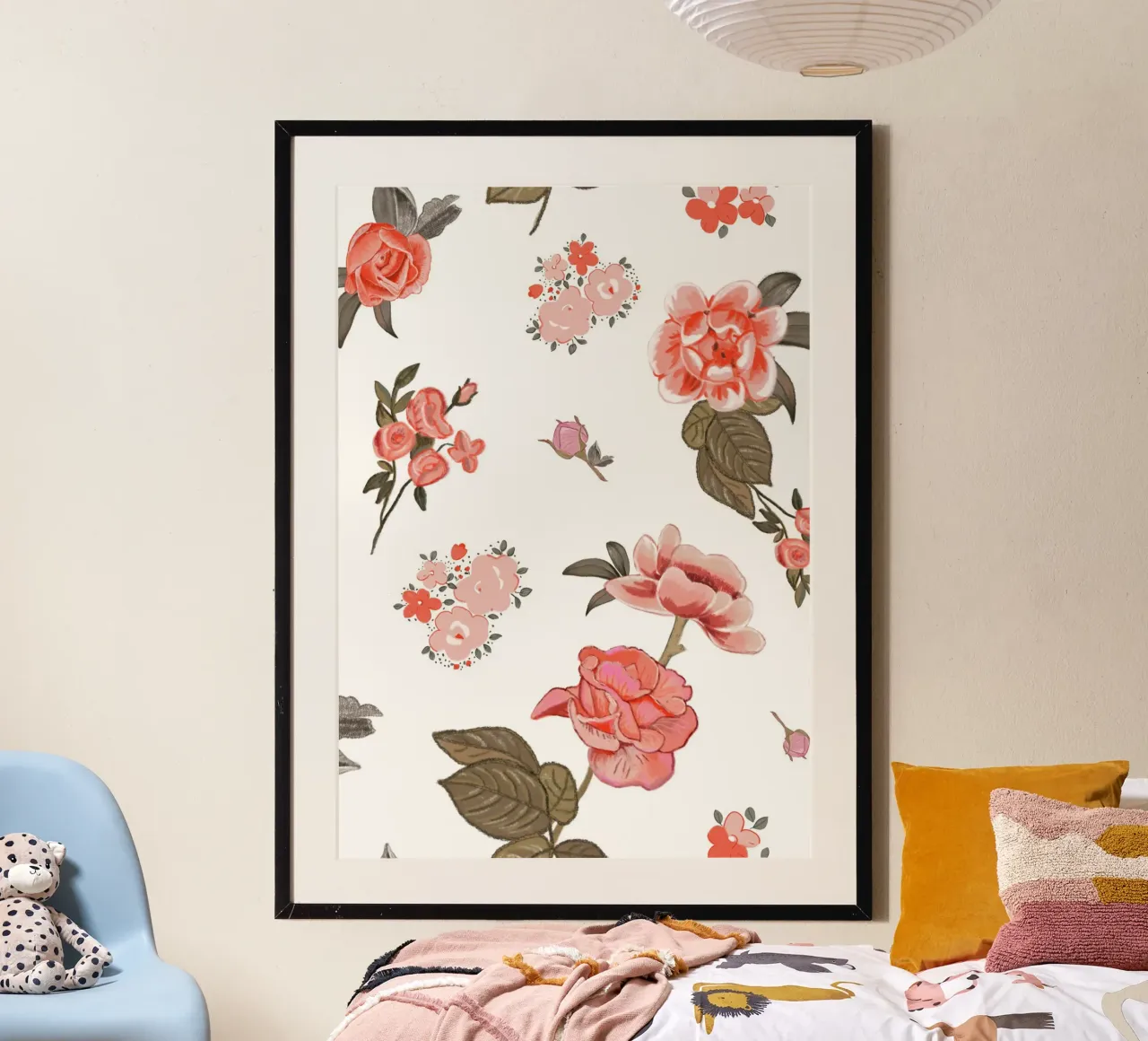 Oranges pattern background poster by gulsengunel