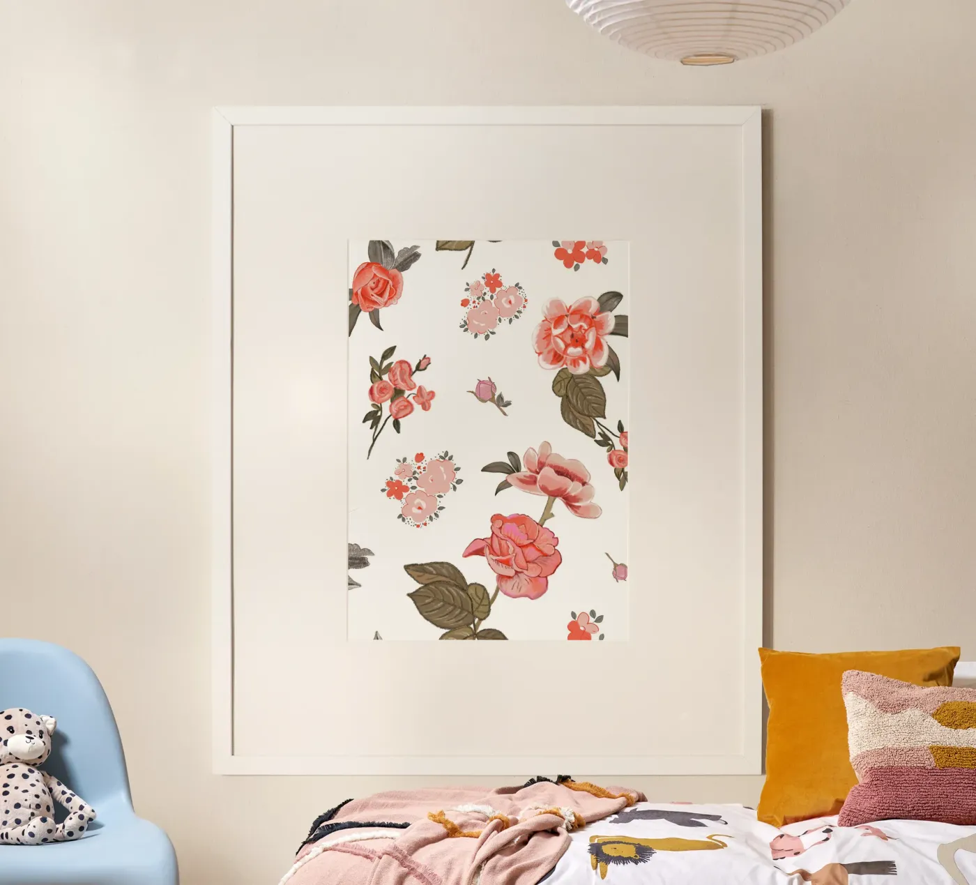 Sinaasappels patroon achtergrond poster van gulsengunel