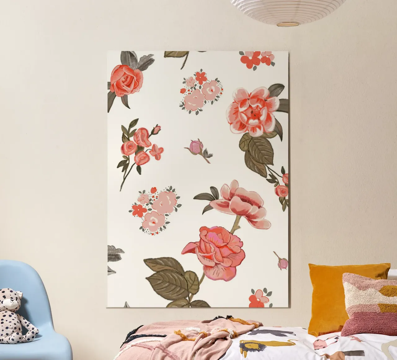 Oranges pattern background poster by gulsengunel