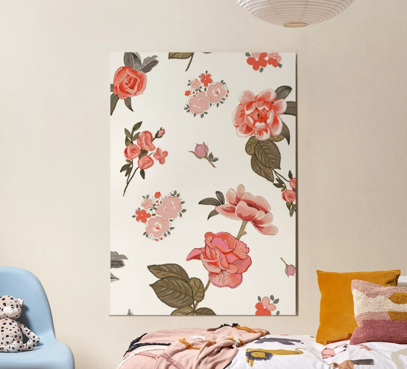 Sinaasappels patroon achtergrond poster van gulsengunel