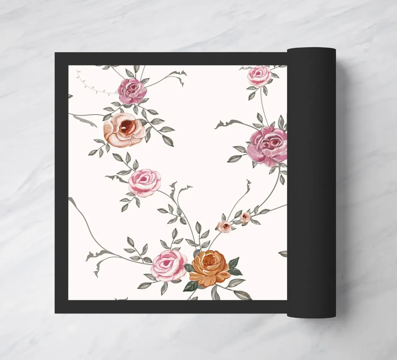 Modello di fiore oleoso zerbino da gulsengunel