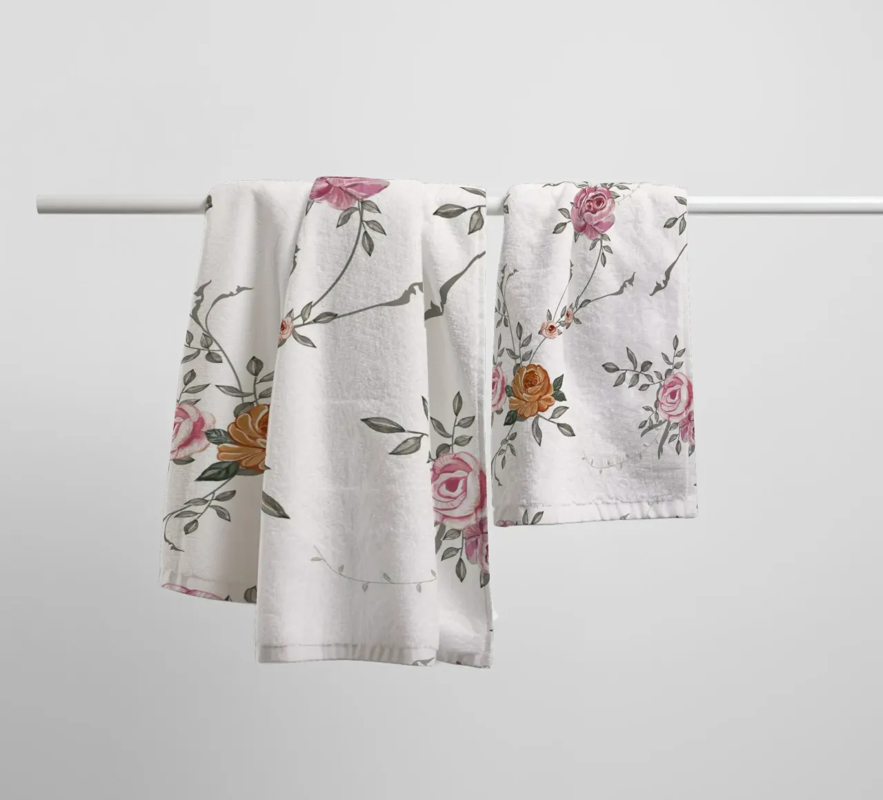 Modello di fiore oleoso asciugamano da bagno da gulsengunel