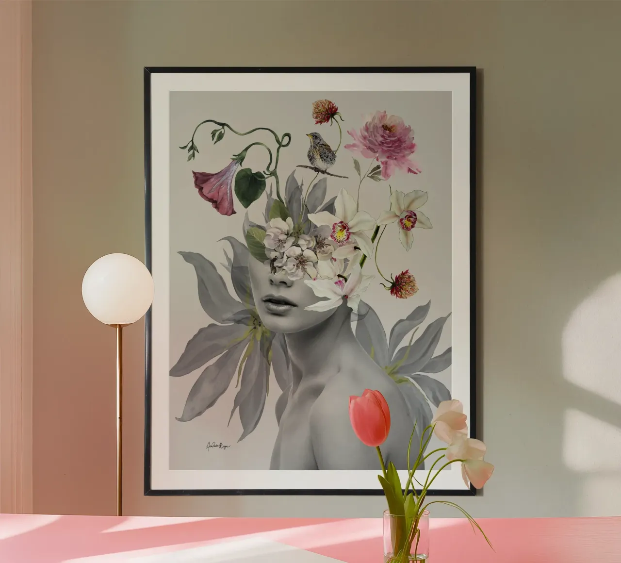 Theodora poster avec cadre en plastique de Ana Paula Hoppe