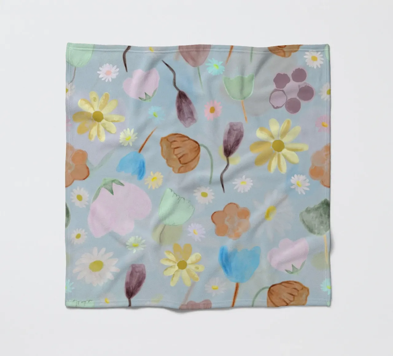 natures calm poppies and daisies pattern fleece blanket by gulsengunel