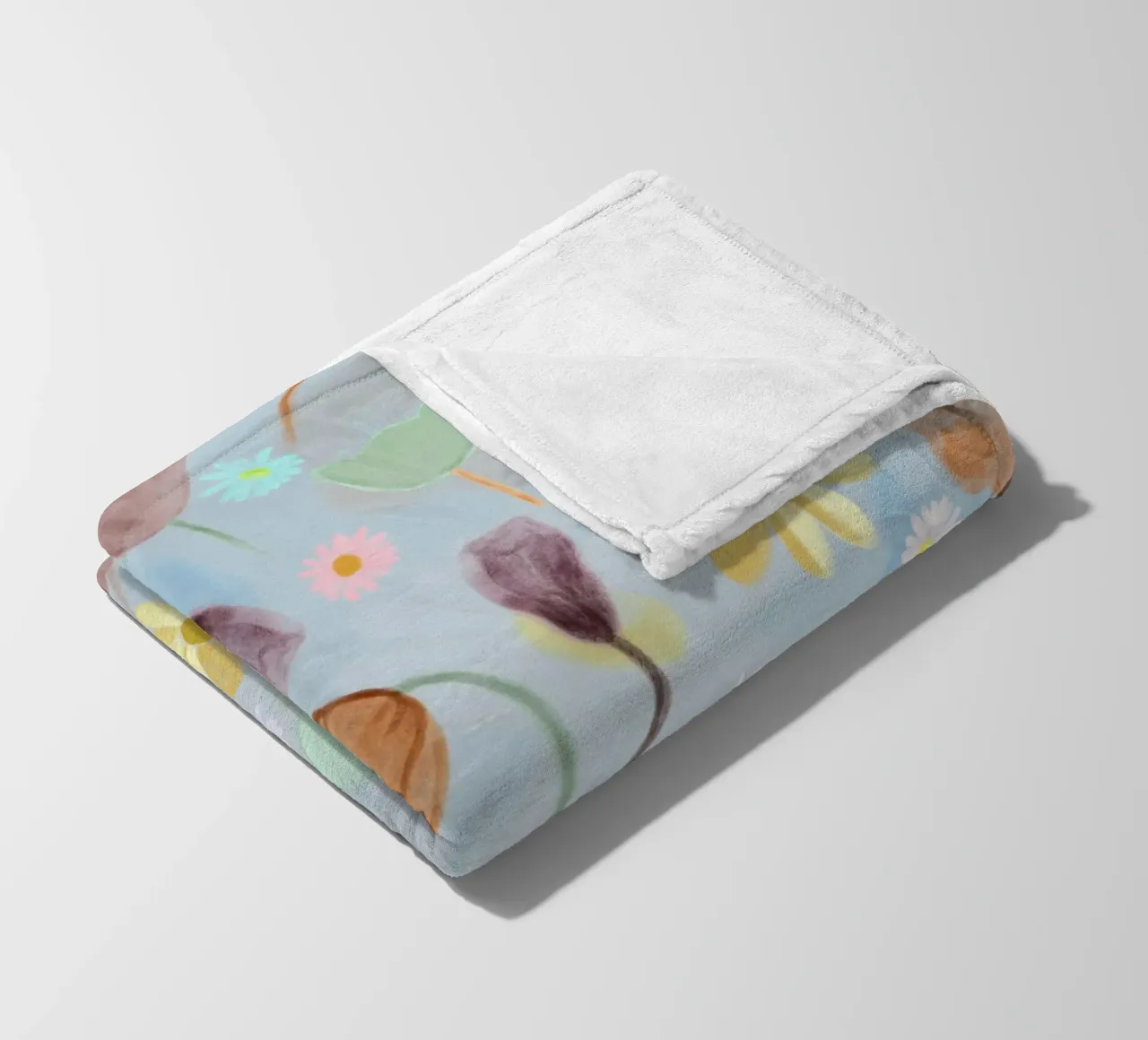 natures calm poppies and daisies pattern fleece blanket by gulsengunel