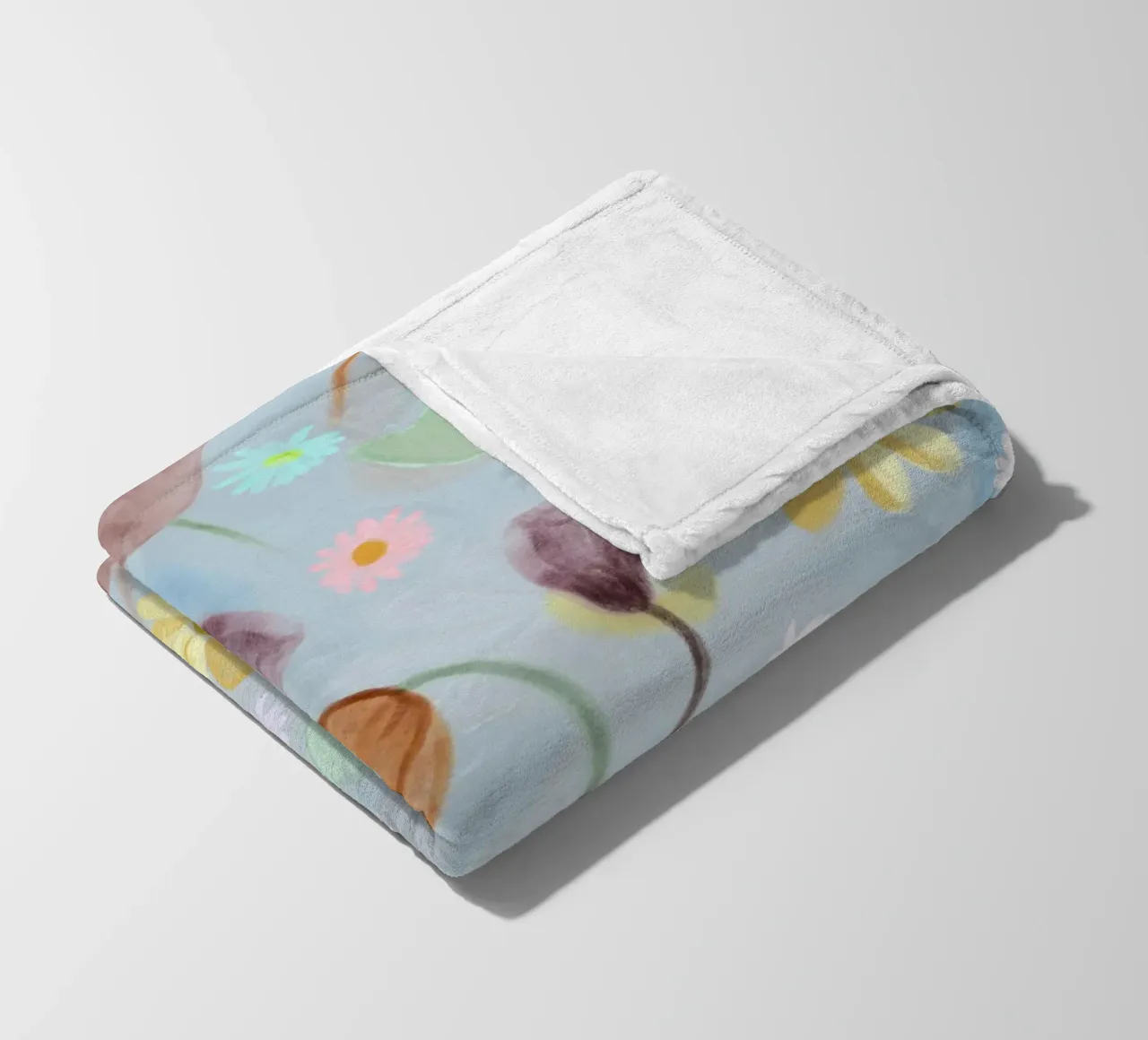 natures calm poppies and daisies pattern fleece blanket by gulsengunel