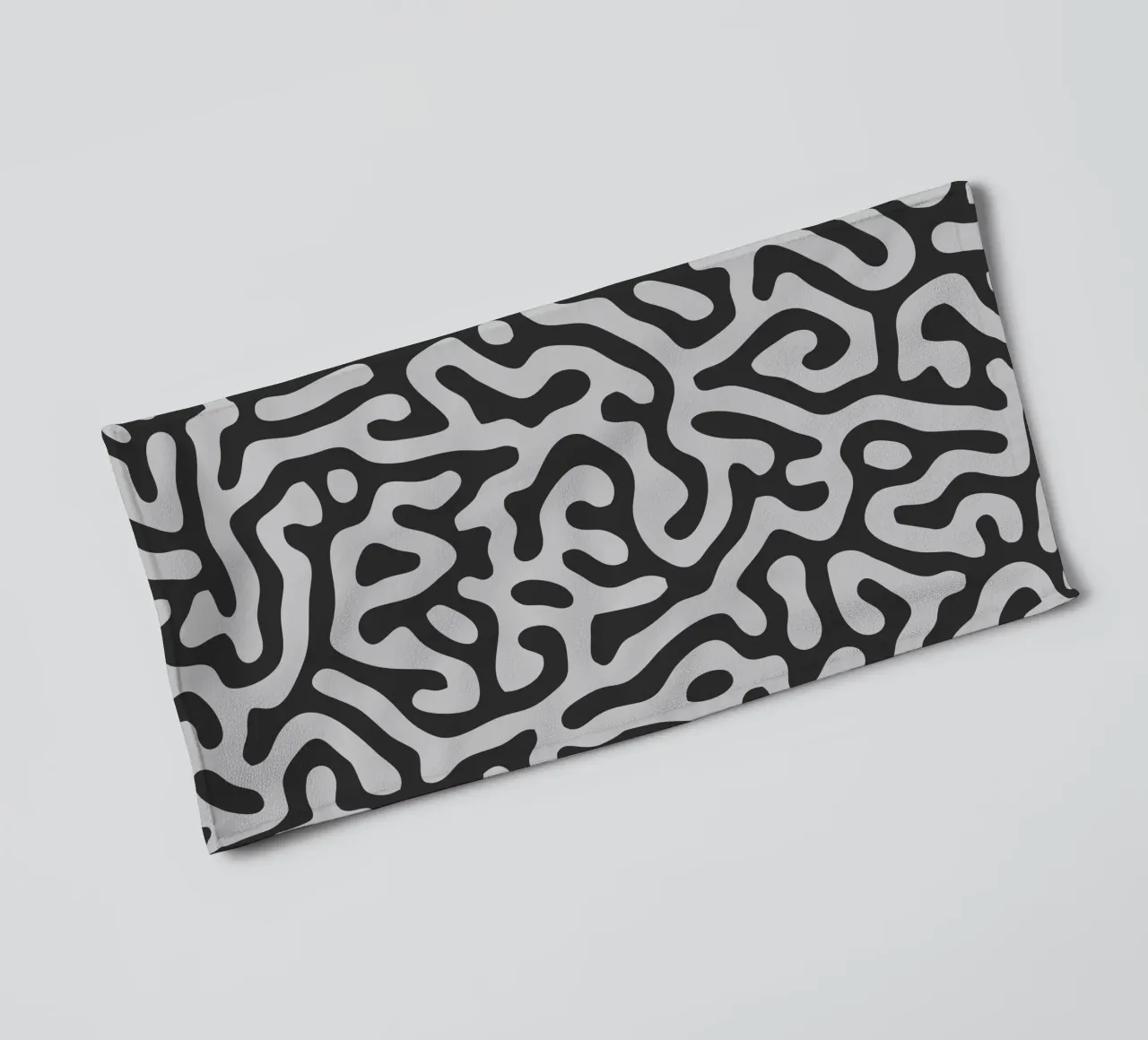 Labyrinth of lines towel by Artezza