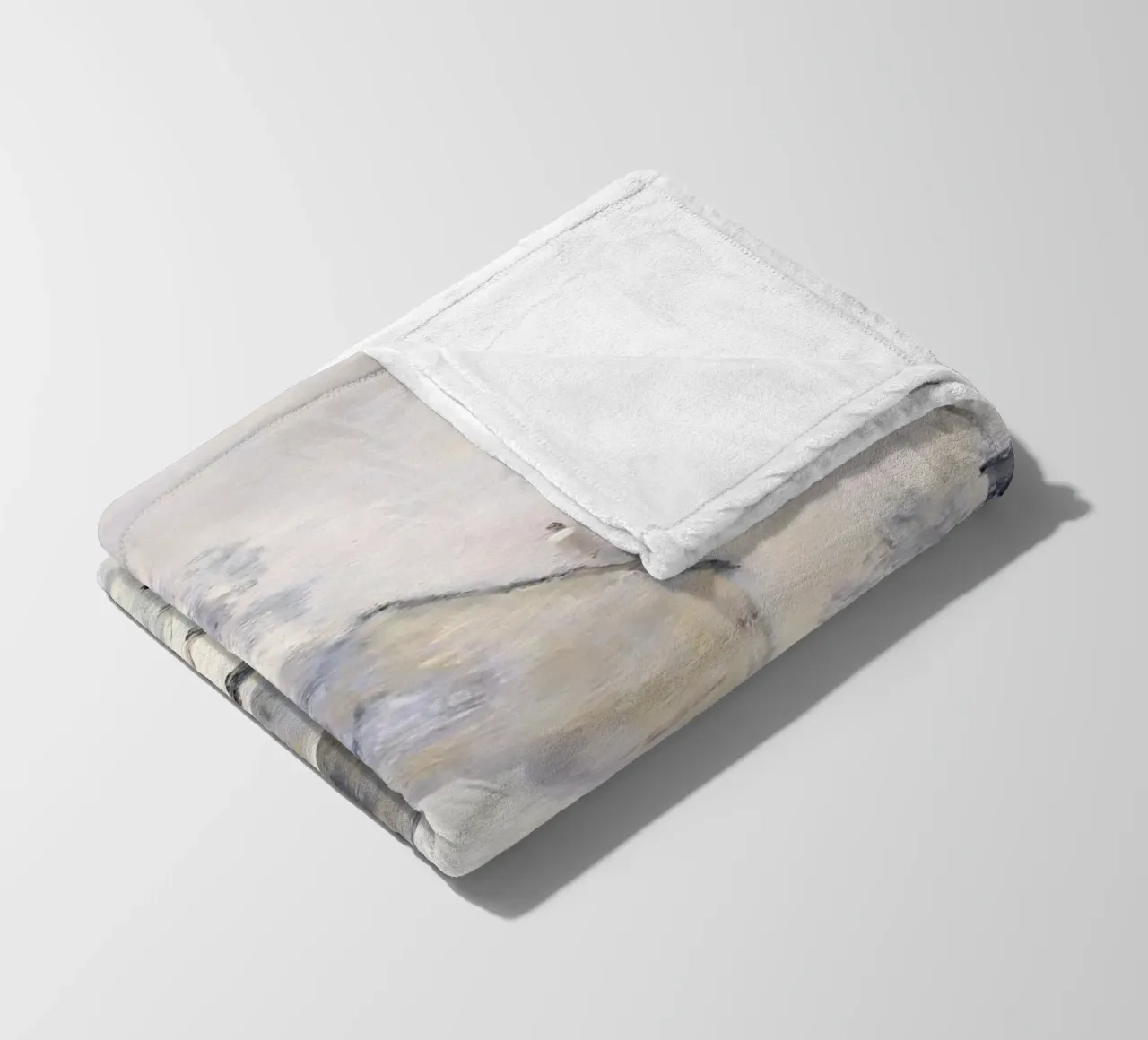 Monet Neve ad Argenteuil - Paesaggio invernale impressionista coperta in pile da ClubArt