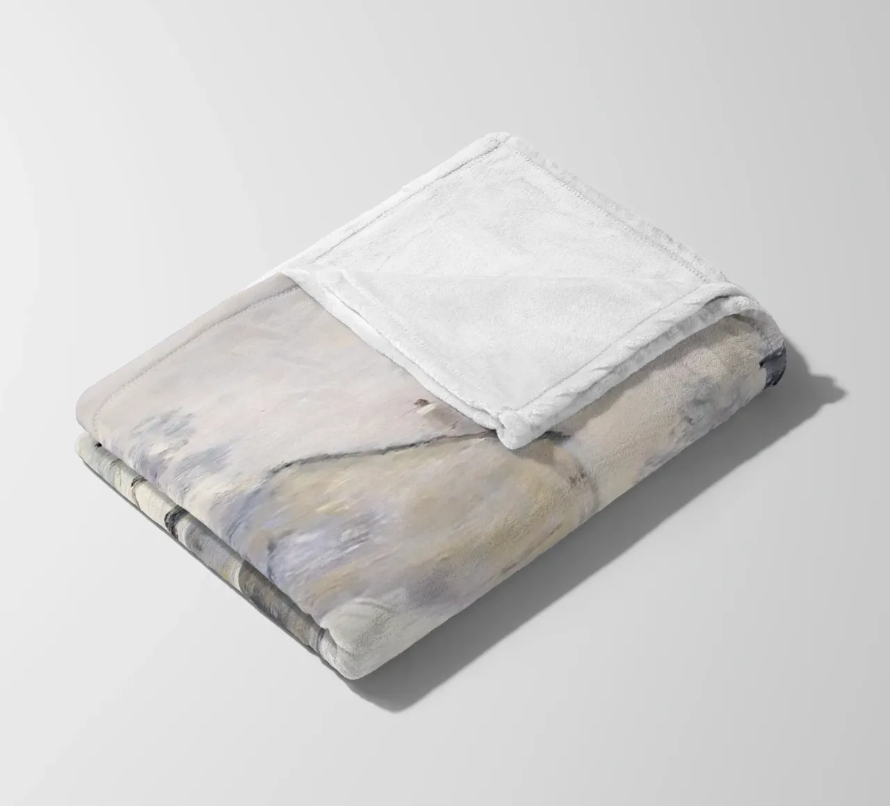 Monet Neve ad Argenteuil - Paesaggio invernale impressionista coperta in pile da ClubArt