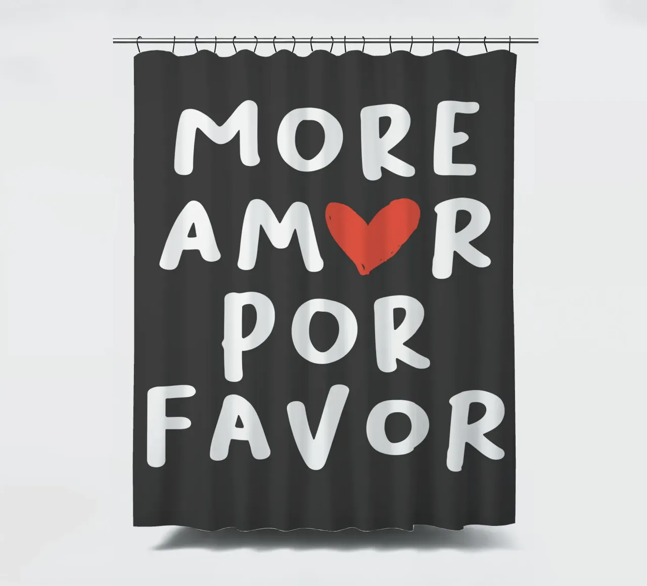 More Love Please shower curtain by Artezza