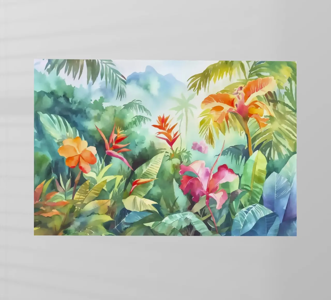 Giungla tropicale di colori pellicola backlit da Andrea Haase Modern Home