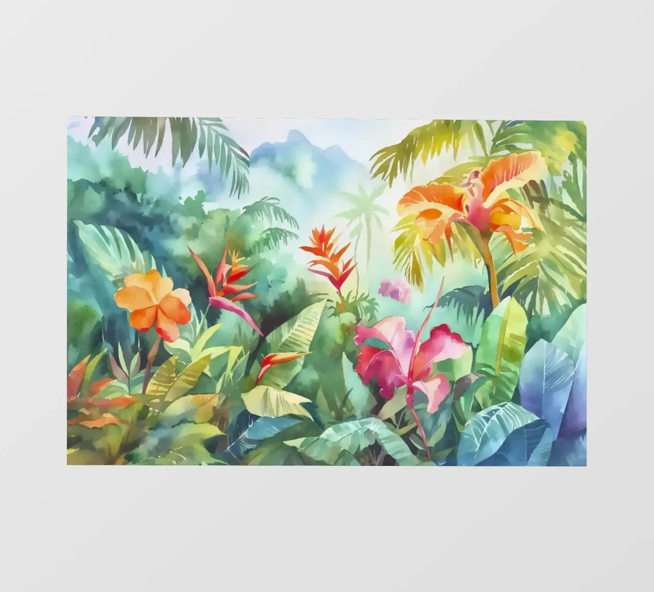 Giungla tropicale di colori pellicola backlit da Andrea Haase Modern Home