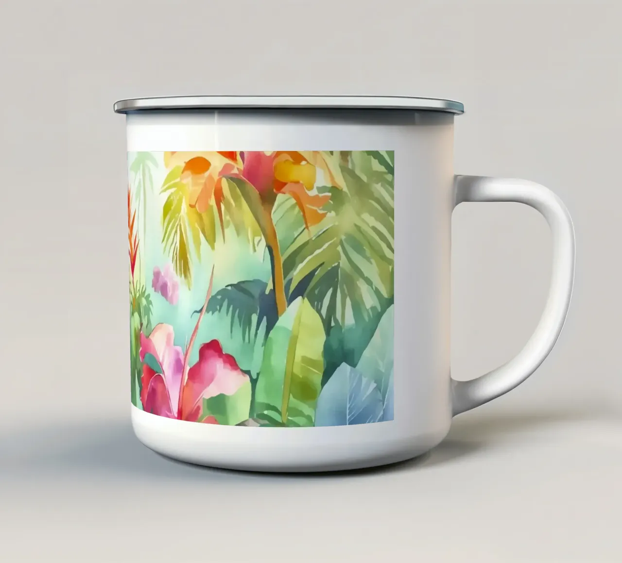 Giungla tropicale di colori tazza in smalto da Andrea Haase Modern Home