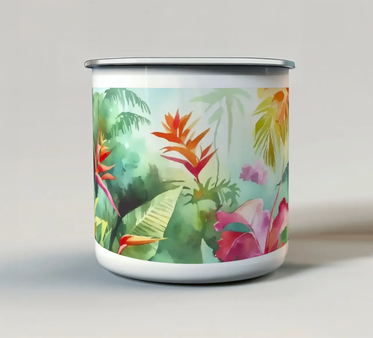 Giungla tropicale di colori tazza in smalto da Andrea Haase Modern Home