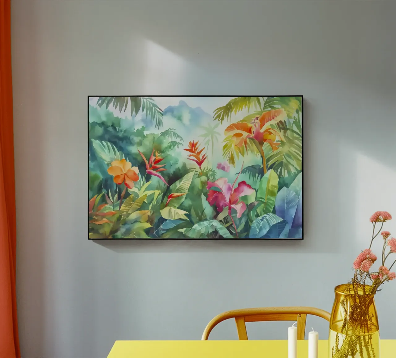 Giungla tropicale di colori plexiglass da Andrea Haase Modern Home