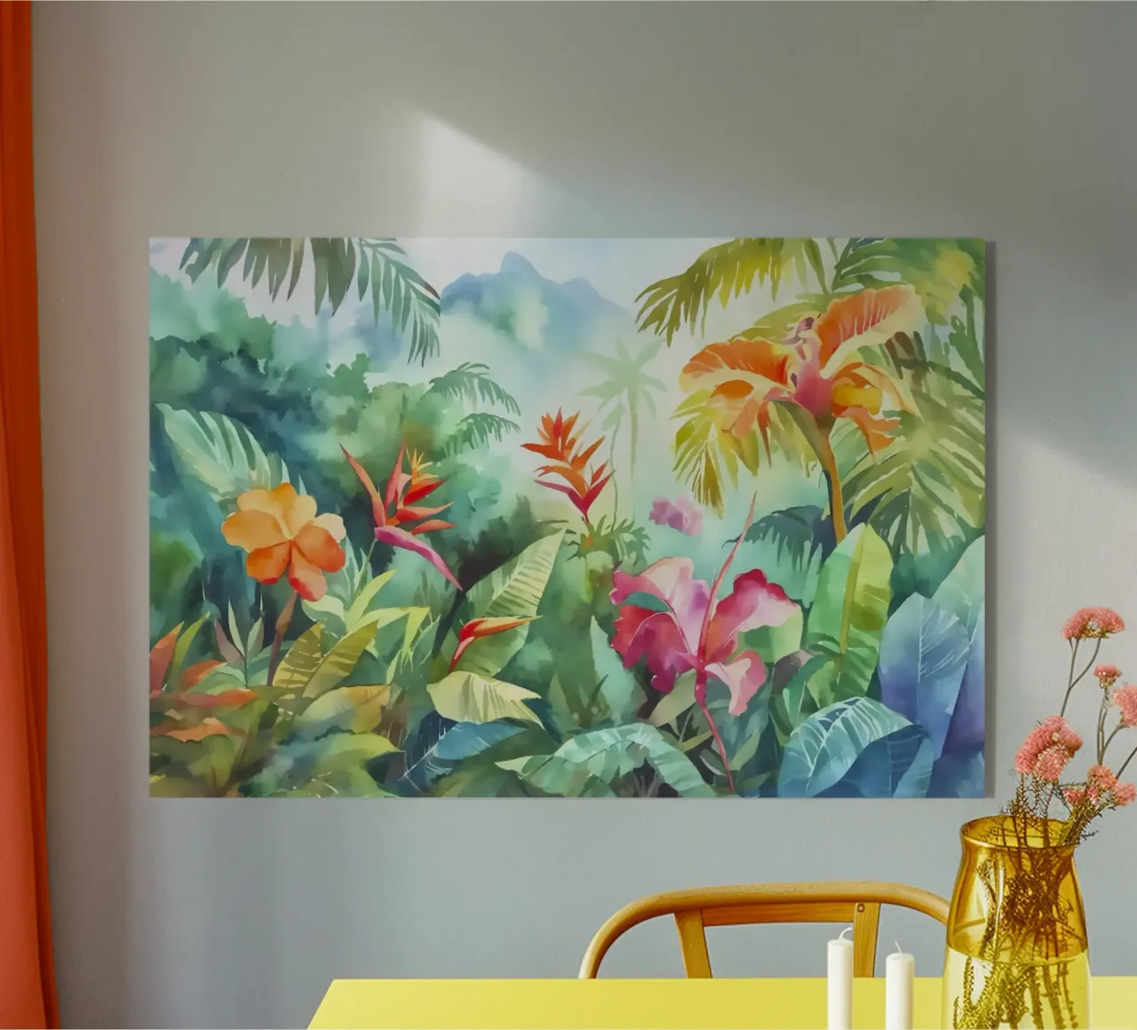 Giungla tropicale di colori plexiglass da Andrea Haase Modern Home