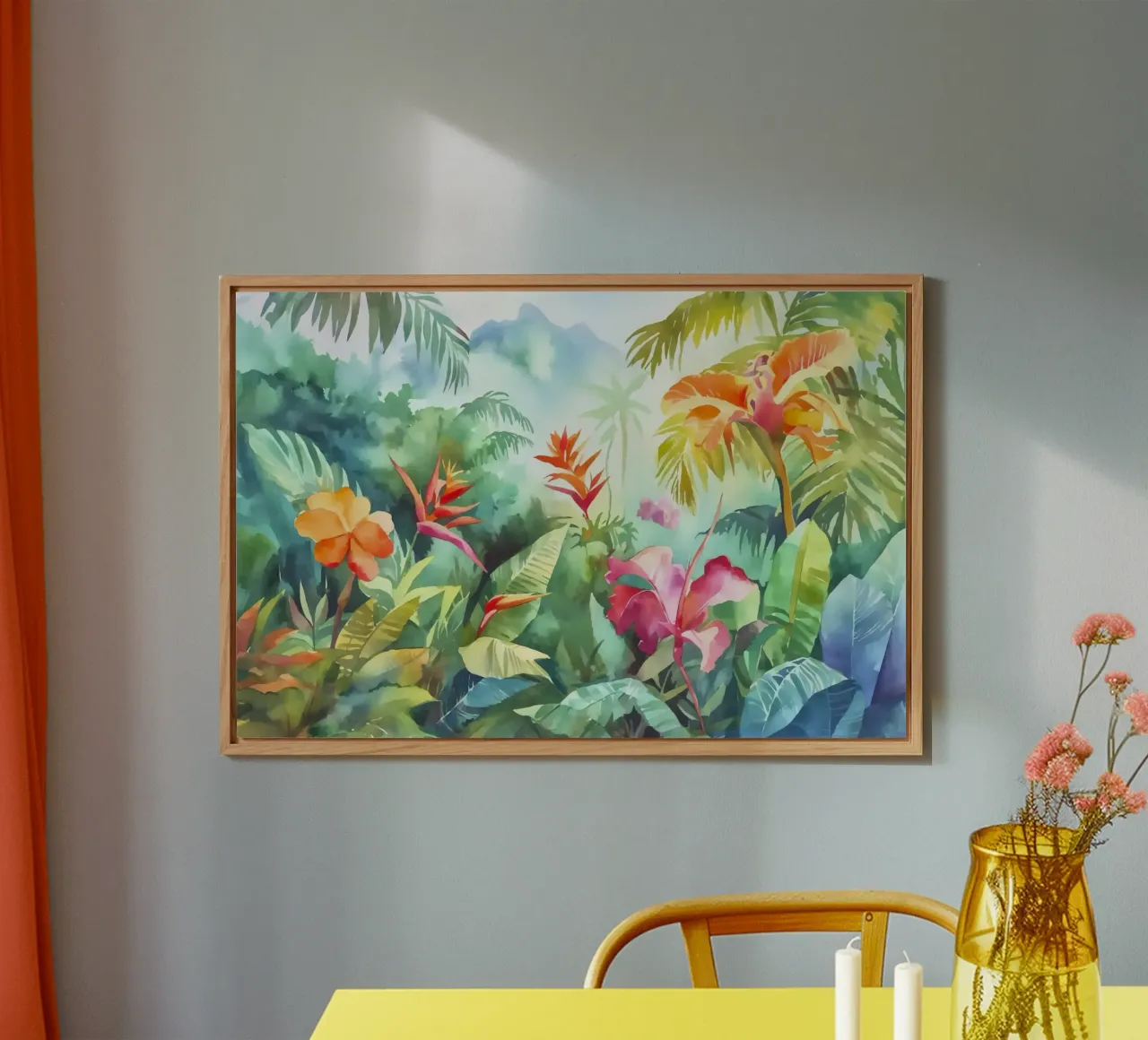 Giungla tropicale di colori alluminio dibond da Andrea Haase Modern Home
