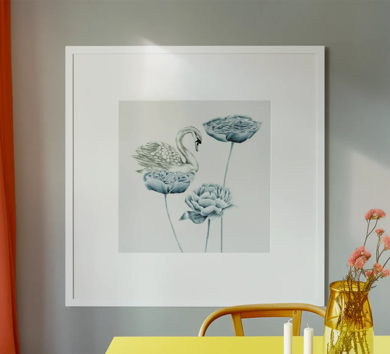 April poster con telaio in plastica da youdesignme