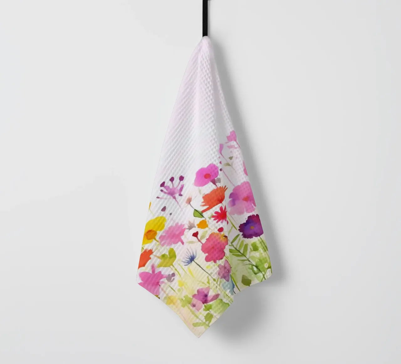 Acquerello sui fiori selvatici del prato di primavera canovaccio da cucina da Andrea Haase Modern Home