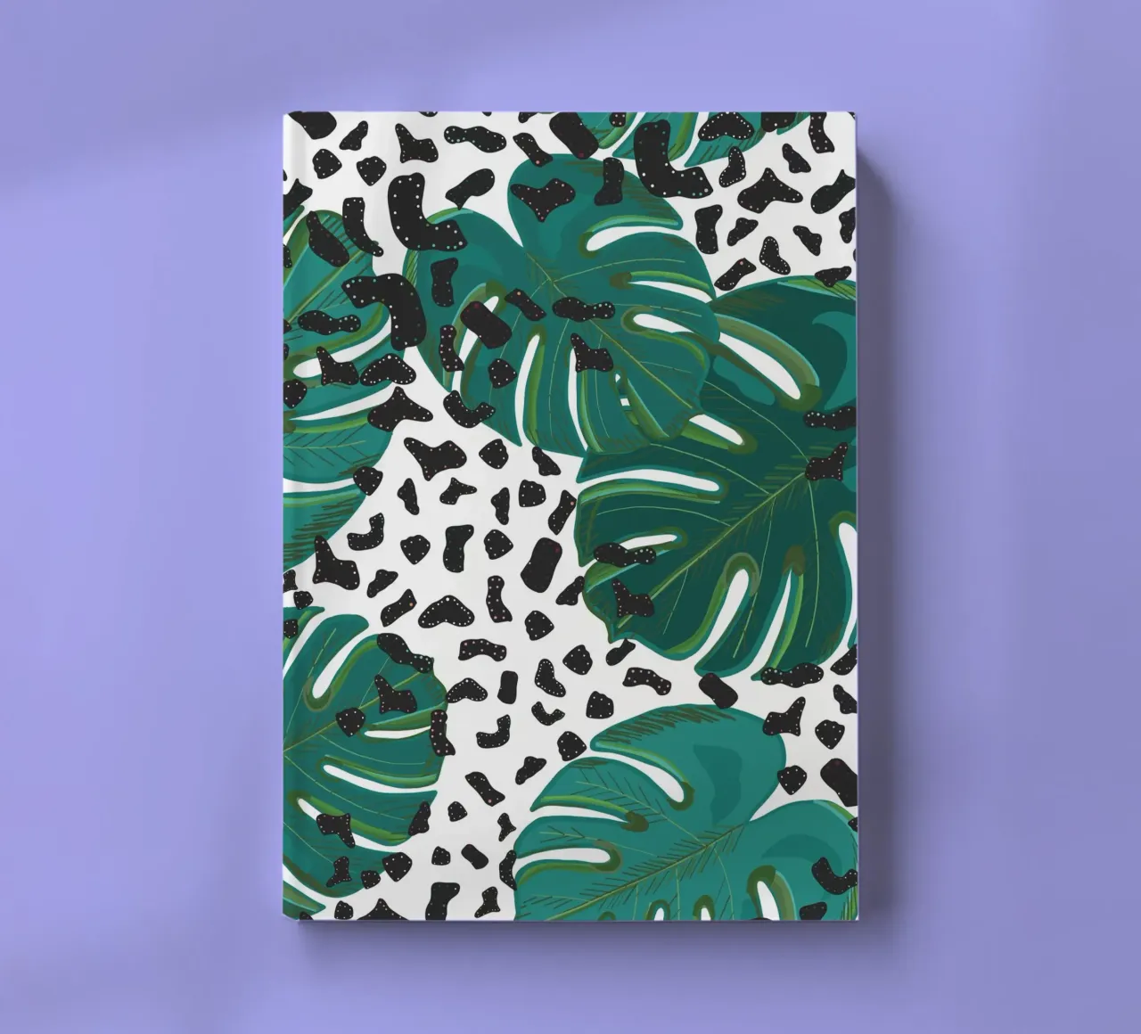 Foglie di monstera con motivo leopardato diario da gulsengunel