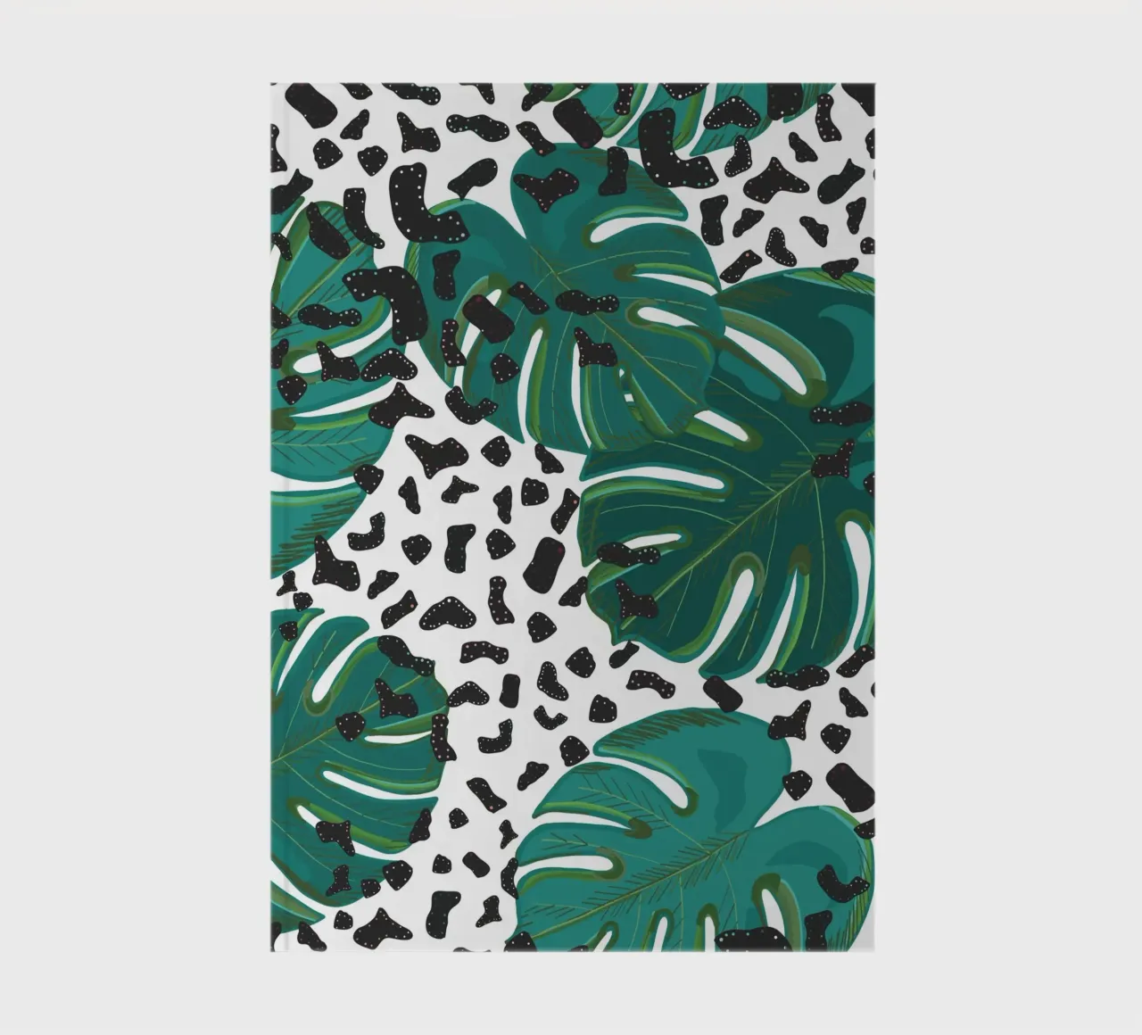 Foglie di monstera con motivo leopardato diario da gulsengunel