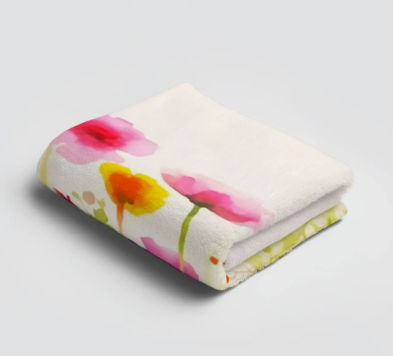 Acquerello sui fiori selvatici del prato estivo asciugamano da bagno da Andrea Haase Modern Home