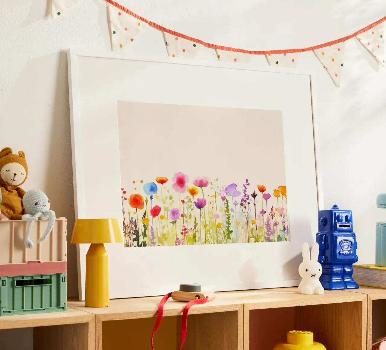 Acquerello sui fiori selvatici del prato estivo carta hahnemühle da Andrea Haase Modern Home