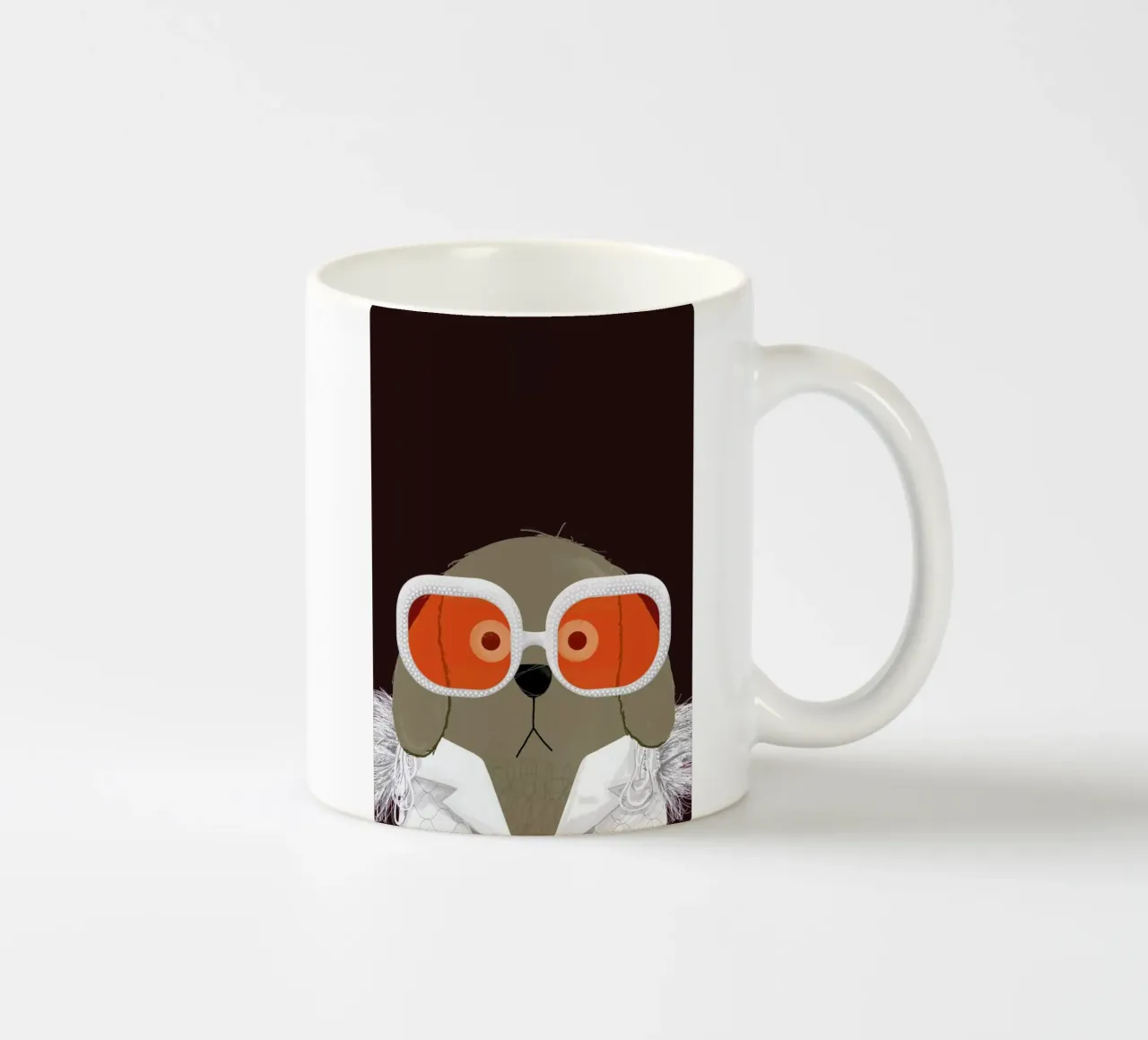 Dog Elton tazza in ceramica da Doozal